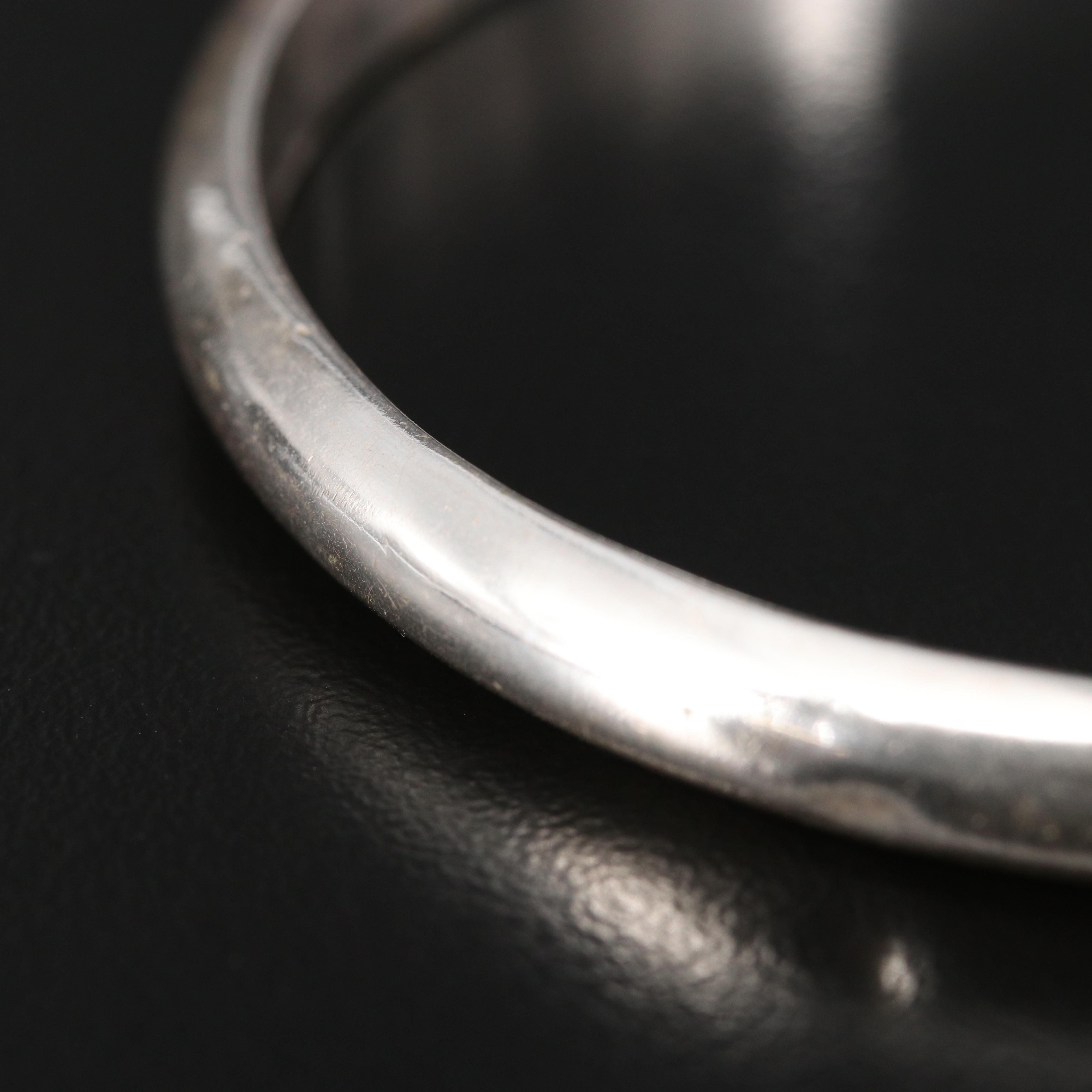 Sterling Silver Hinged Bangles
