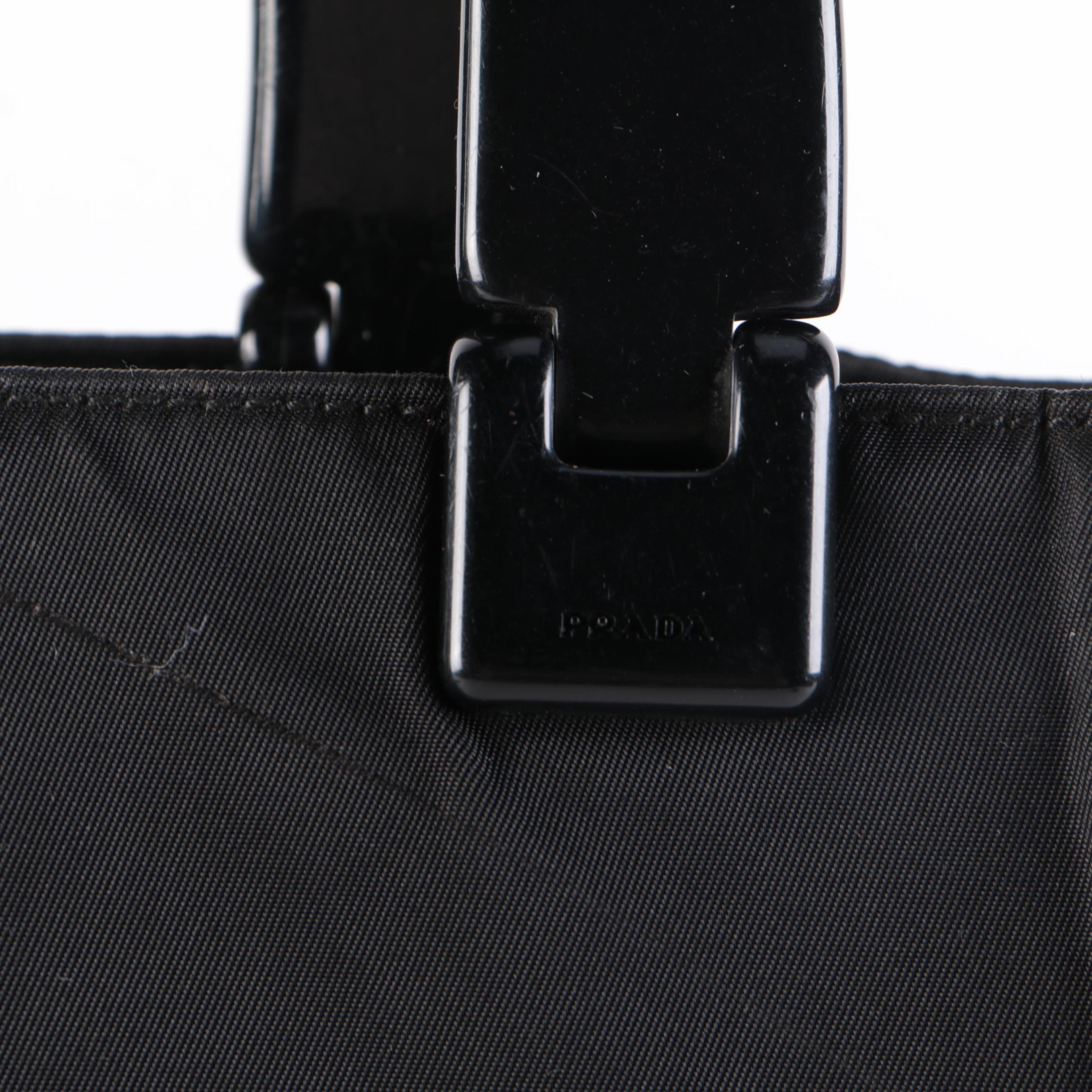 Prada Black Tessuto Nylon Tote Bag