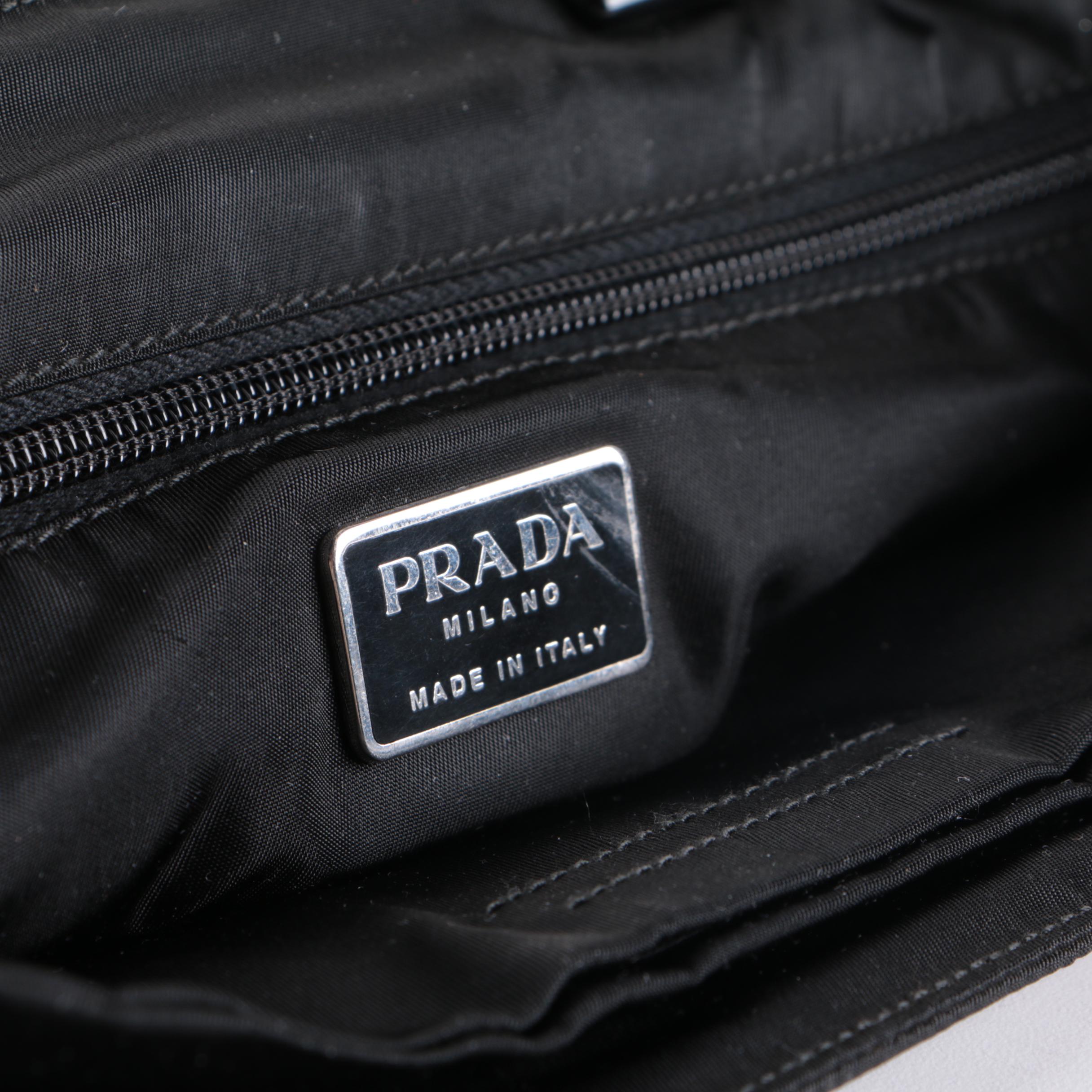 Prada Black Tessuto Nylon Tote Bag