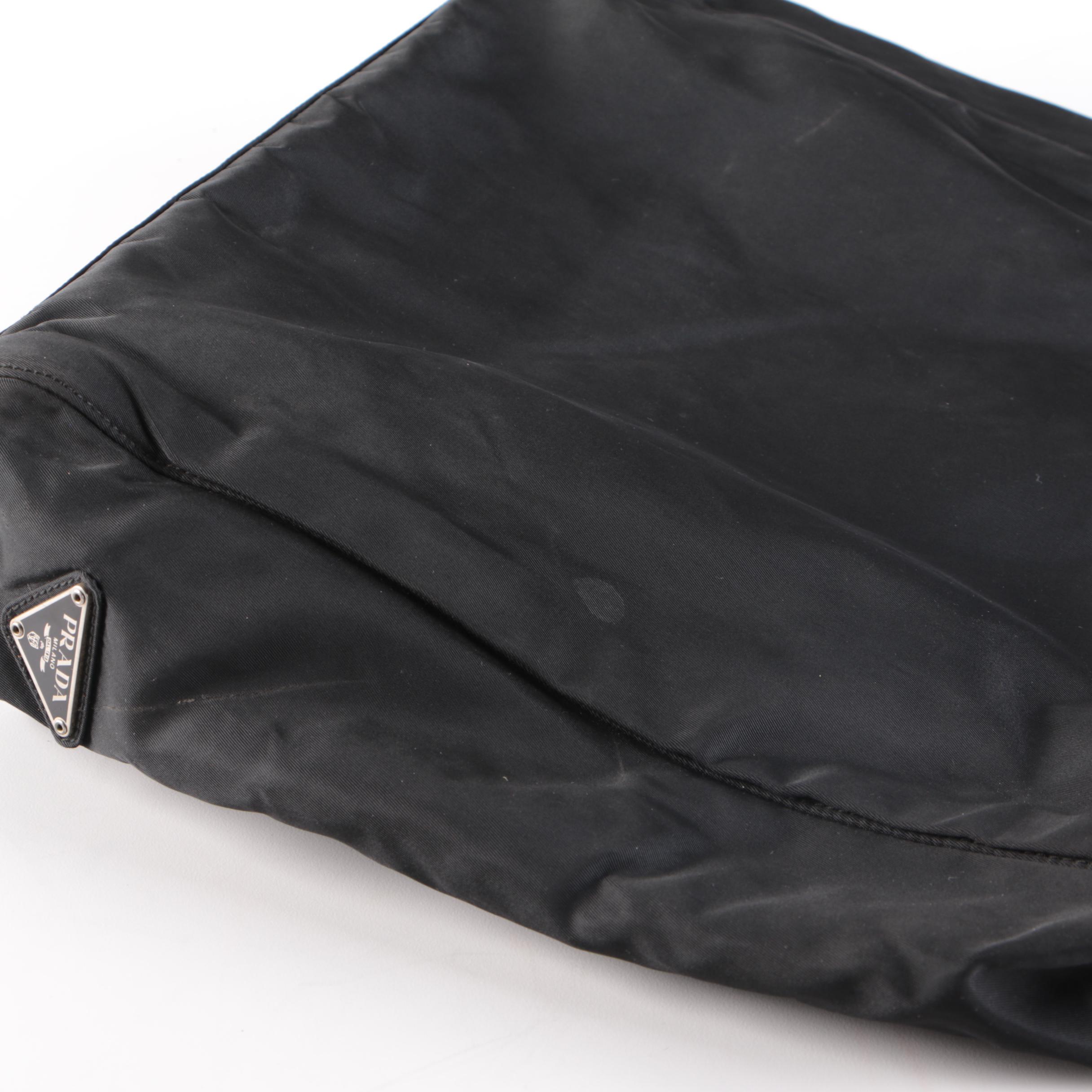 Prada Black Tessuto Nylon Tote Bag