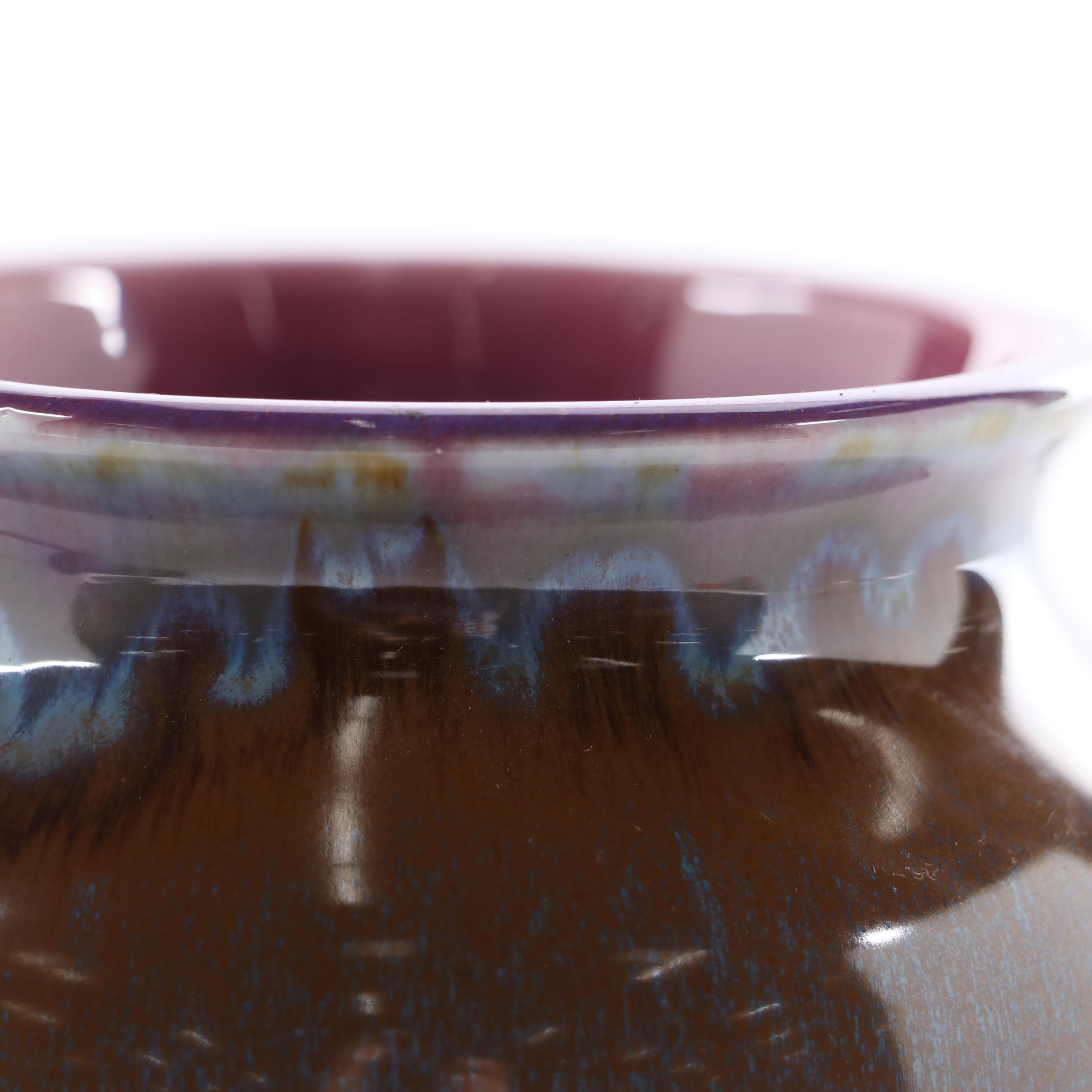 Rookwood Pottery Drip Glaze Production Vase, 1933