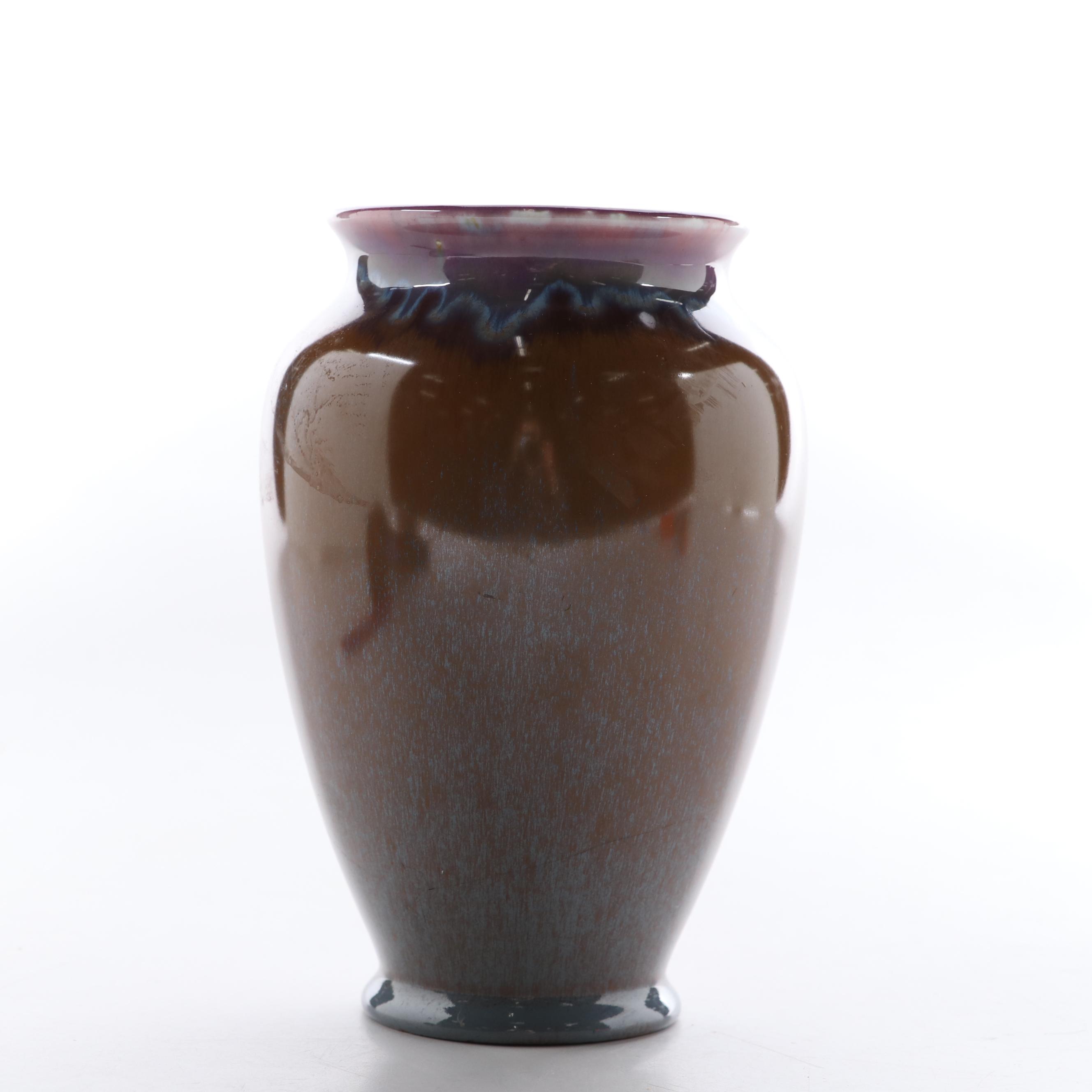 Rookwood Pottery Drip Glaze Production Vase, 1933