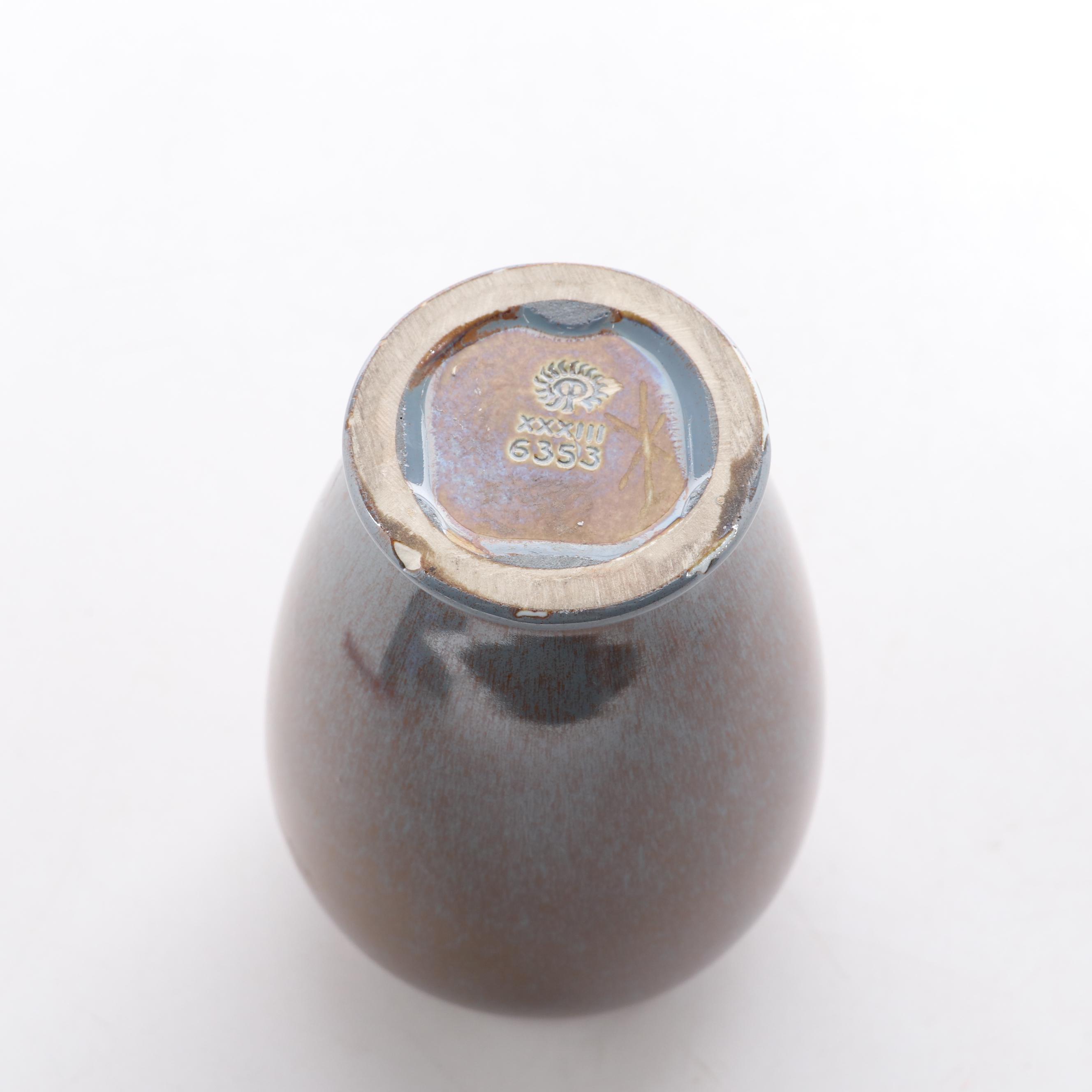 Rookwood Pottery Drip Glaze Production Vase, 1933