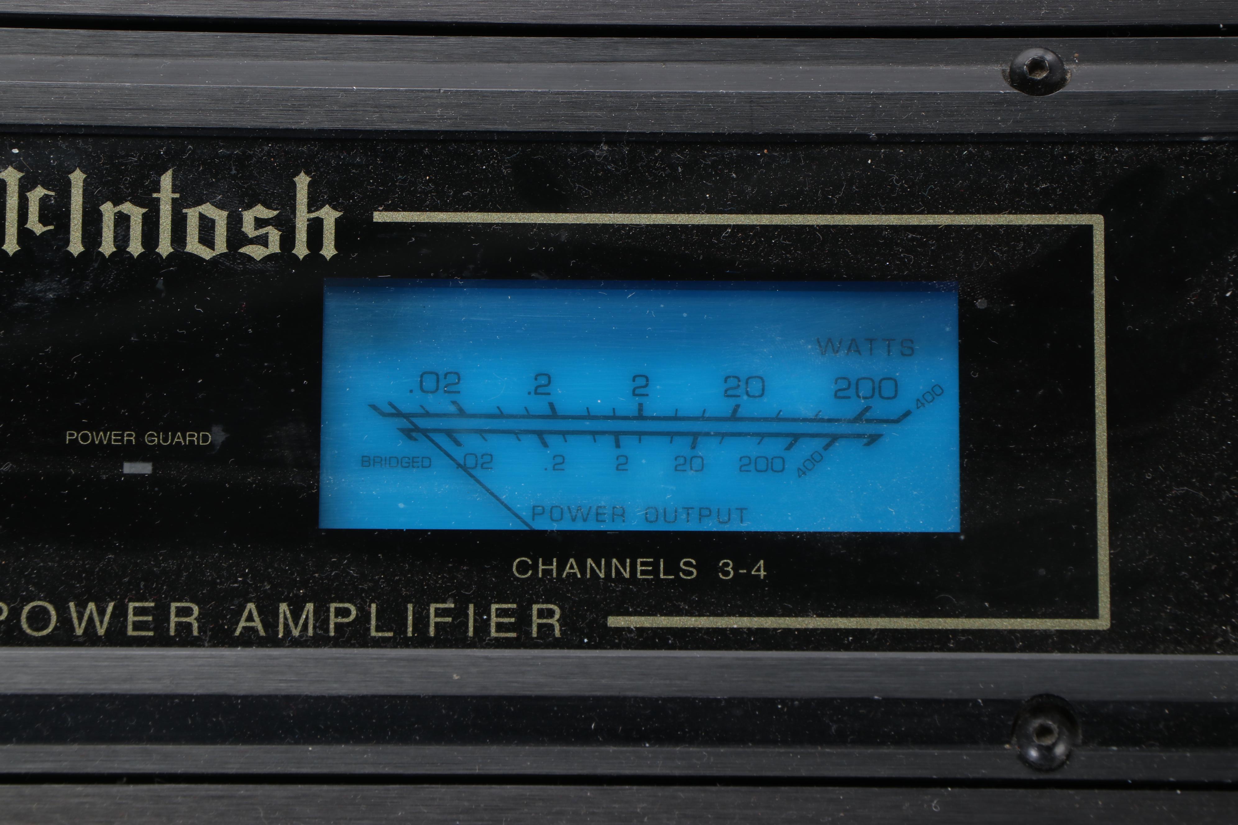 McIntosh MC431M Car Audio Power Amplifier with 4 Channels and 100 Watts, 1984