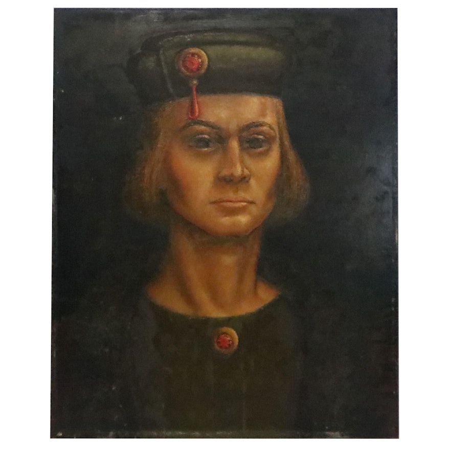 Renaissance Style Portrait Oil Painting of Young Man