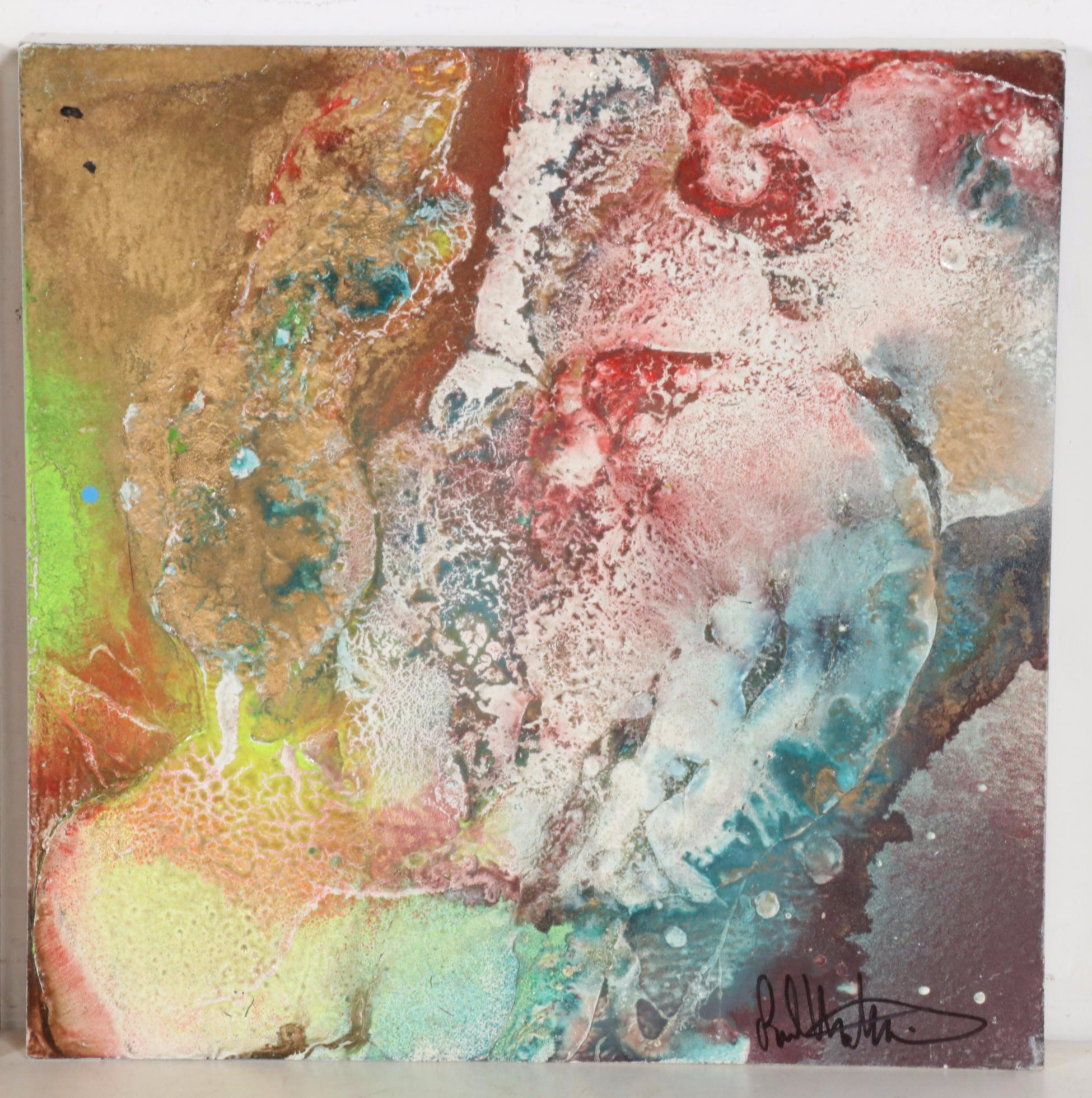 Paul Mathisen Abstract Mixed Media Painting "Sarasota Sunset #6" & "#10"