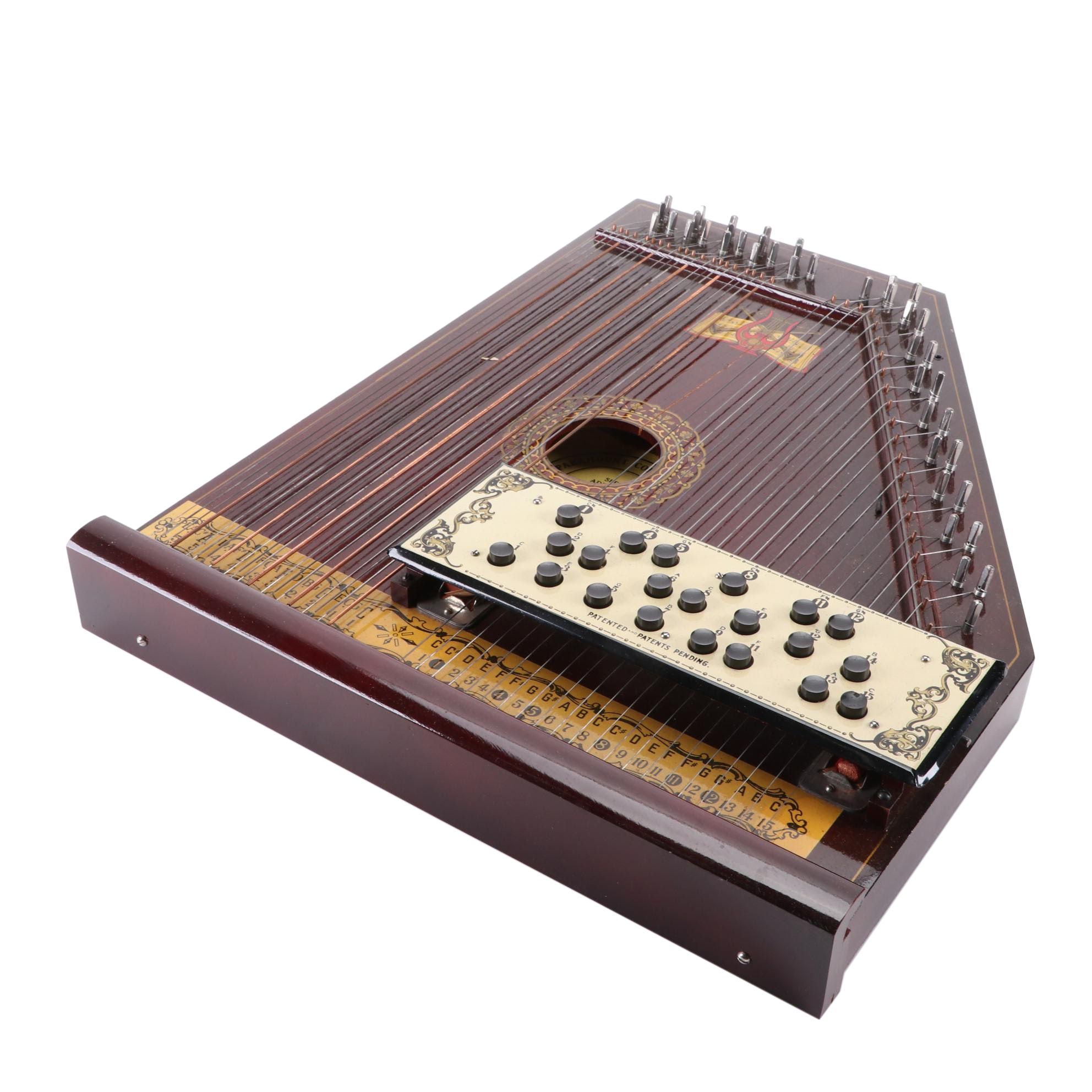 Paramount Concert Harp Zither in Original Packaging, Early 20th Century