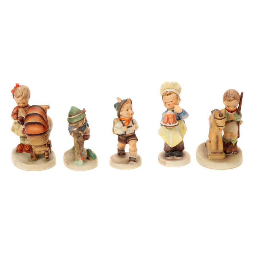 Goebel "Doll Mother", "Baker" and Other Porcelain Hummel Figurines