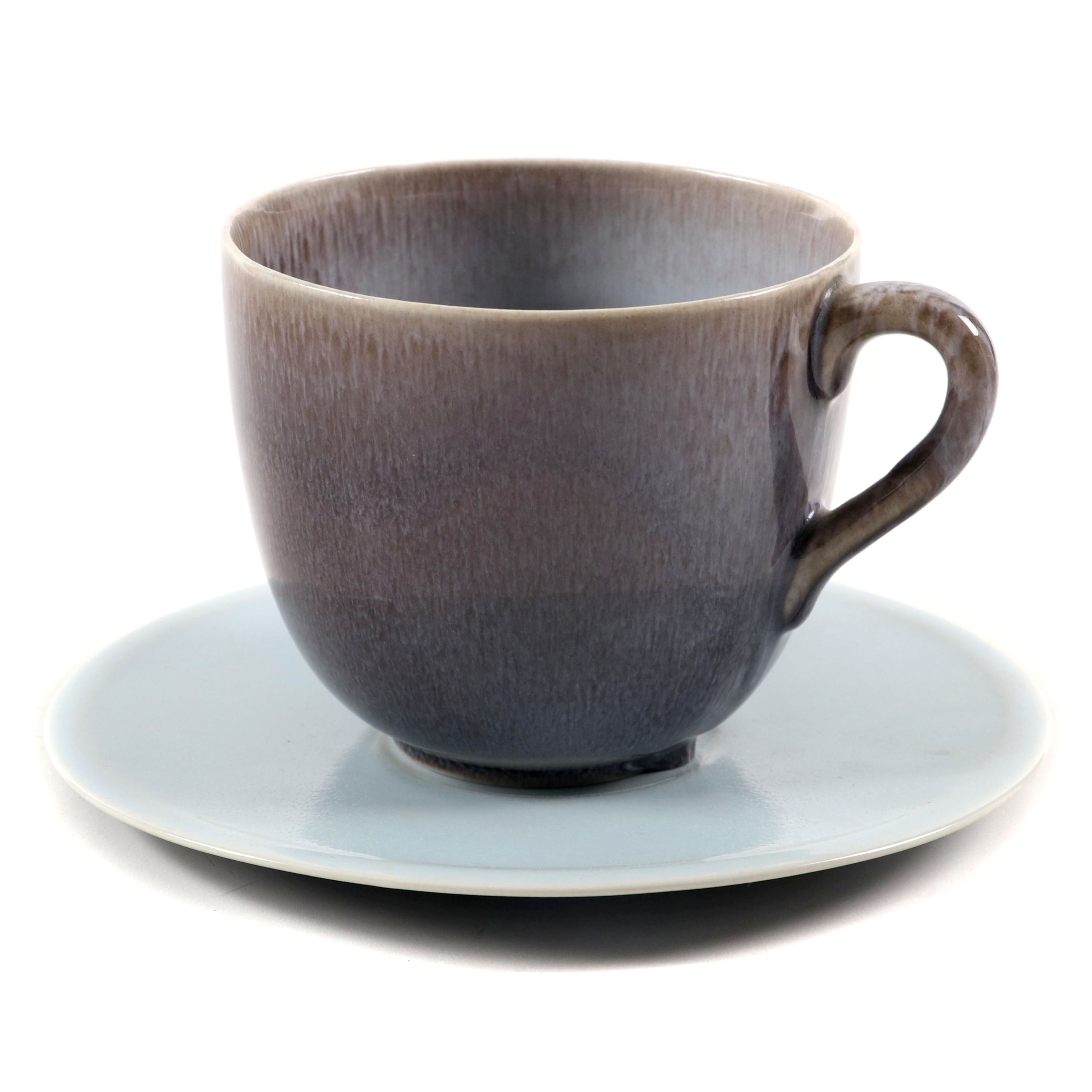 Rookwood Pottery Over-sized Coffee Cup and Saucer, 1944