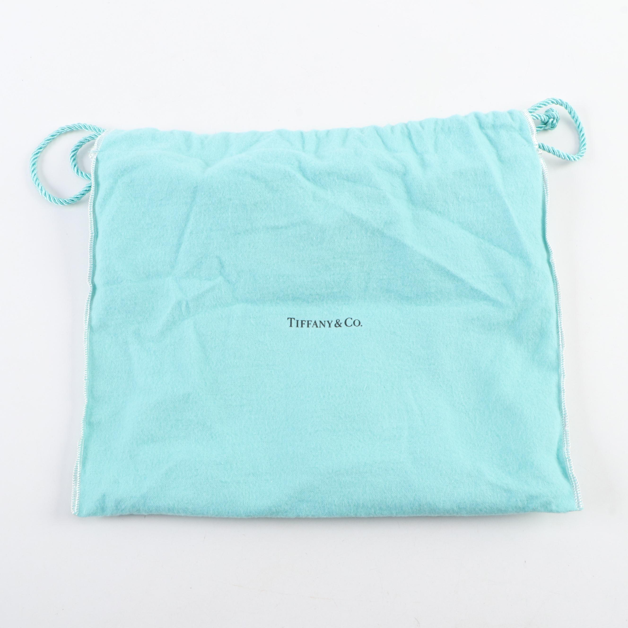 Tiffany and Co. Woven Wicker Clutch Purse with Tiffany Blue® Leather Trim