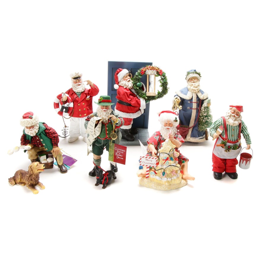 Clothtique Possible Dreams Santa Figurines, Late 20th Century