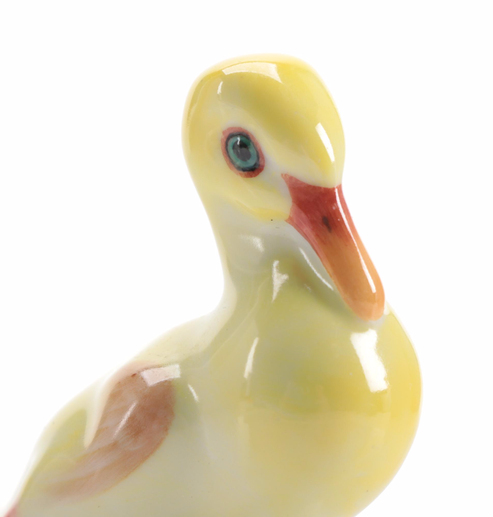 Herend Natural "Small Duck" Porcelain Figurine