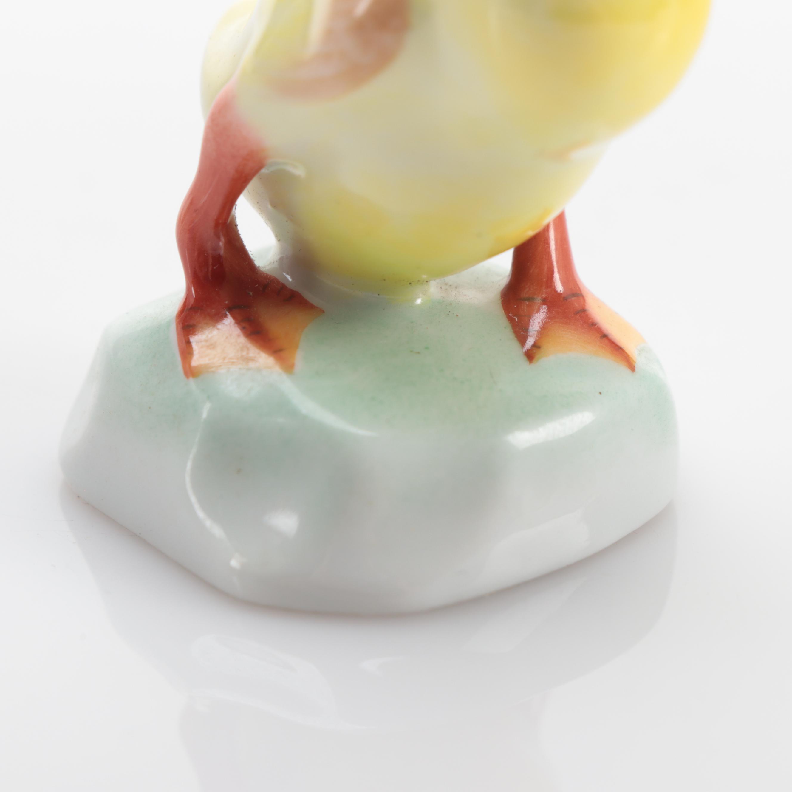 Herend Natural "Small Duck" Porcelain Figurine