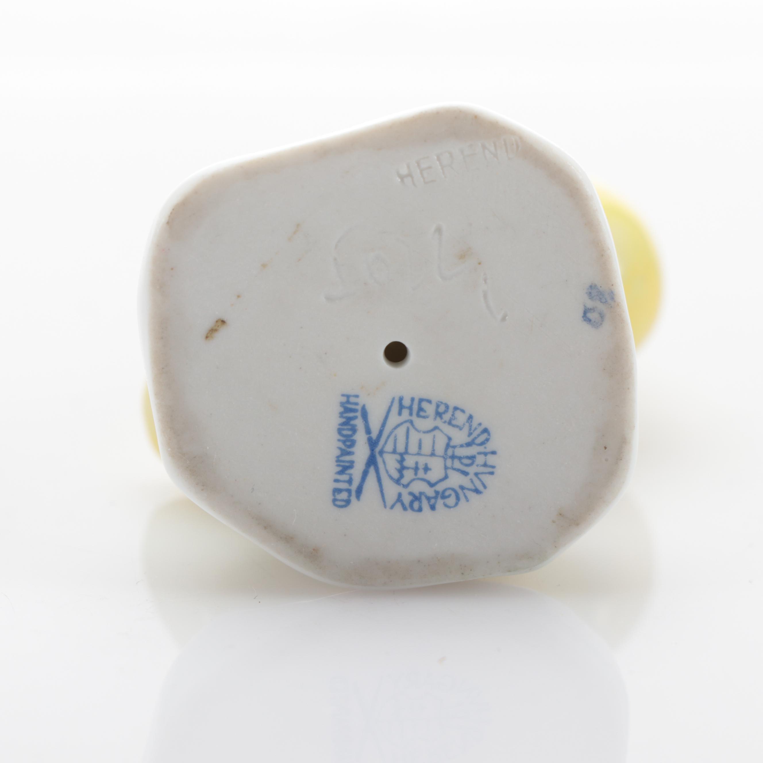 Herend Natural "Small Duck" Porcelain Figurine