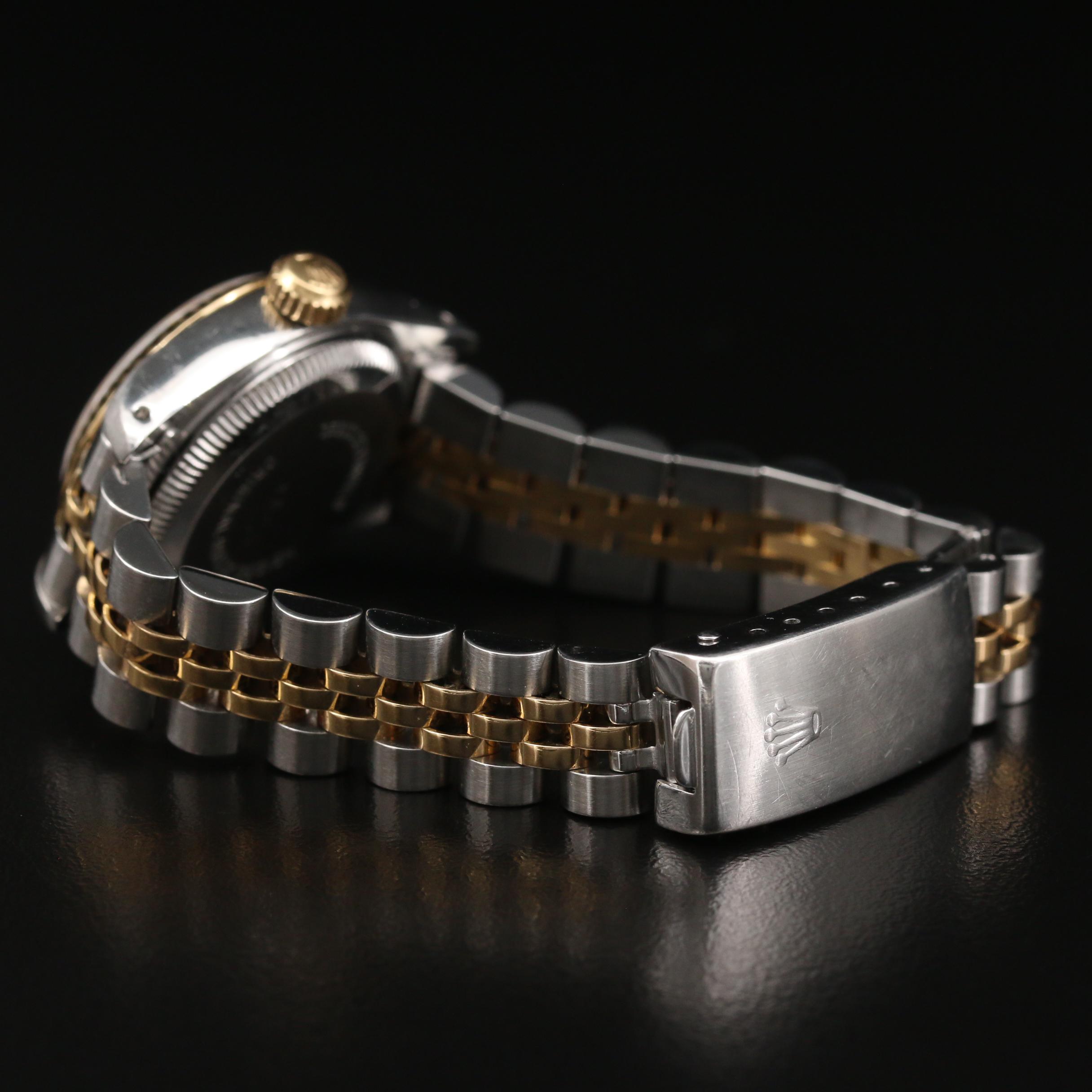 1990 Rolex Datejust 18K and Stainless Steel Automatic Watch