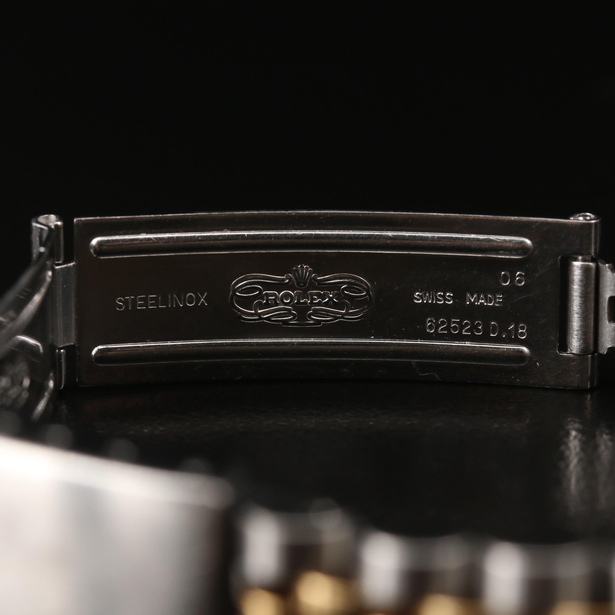 1990 Rolex Datejust 18K and Stainless Steel Automatic Watch