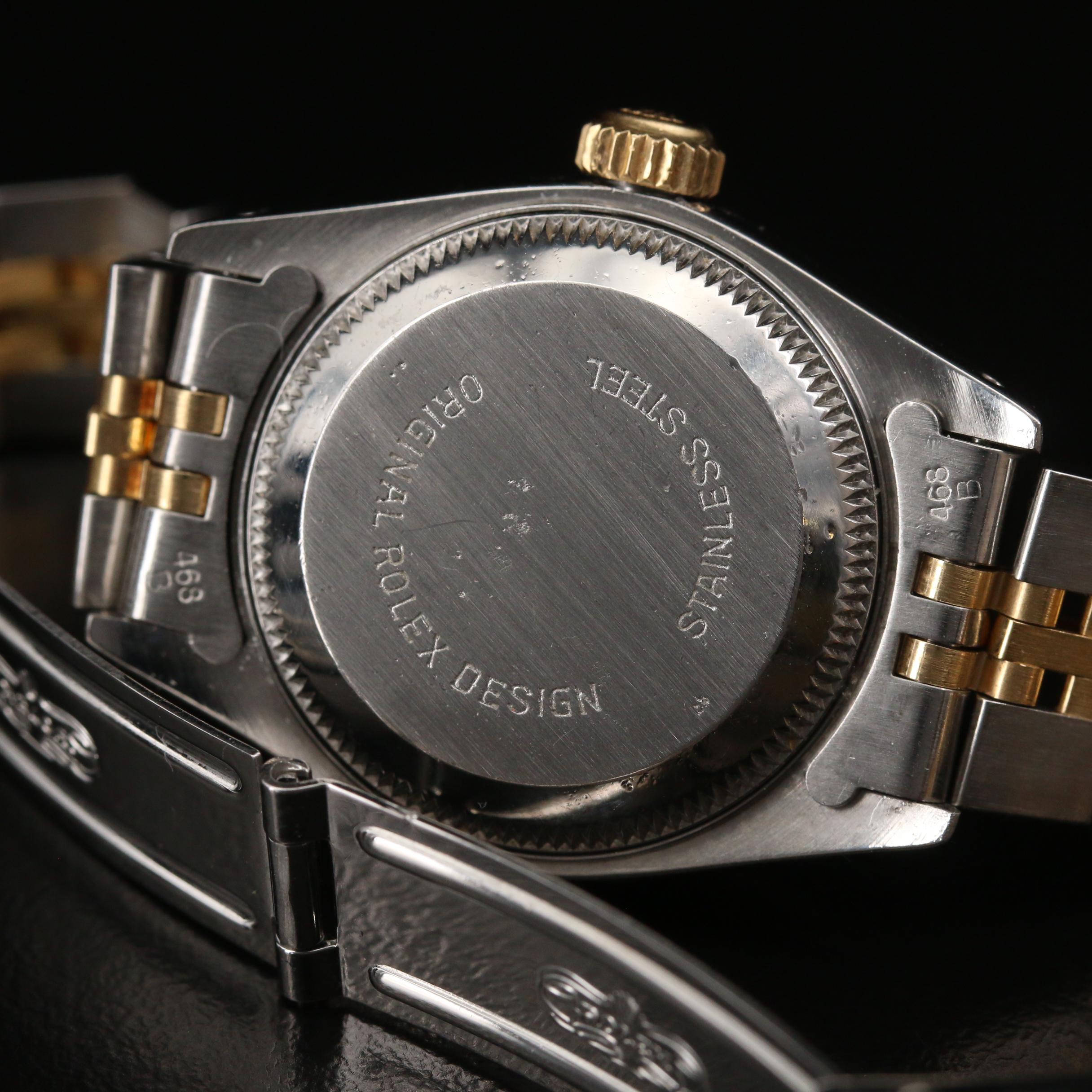 1990 Rolex Datejust 18K and Stainless Steel Automatic Watch