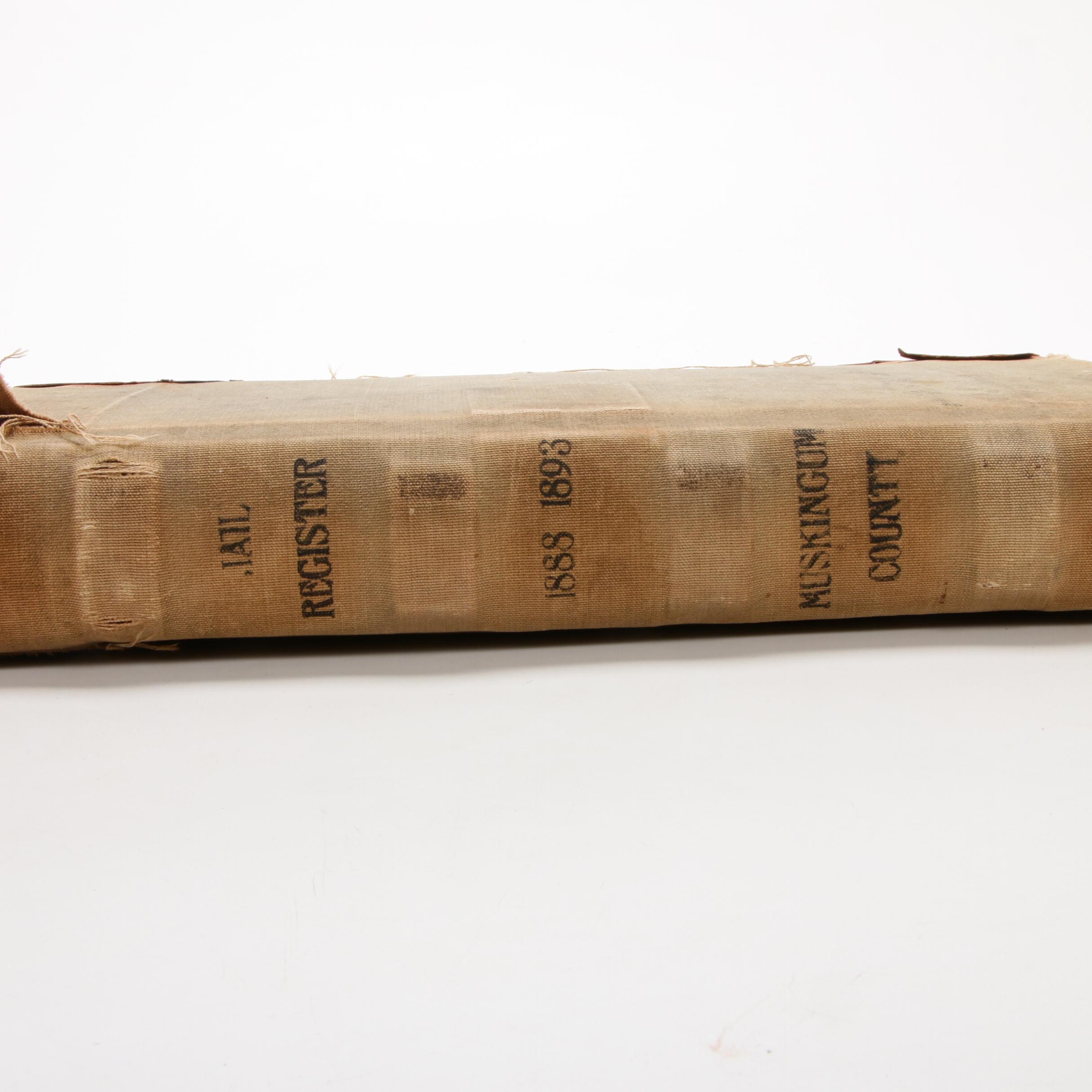 Muskingum County Ohio Jail Register, 1888-1893