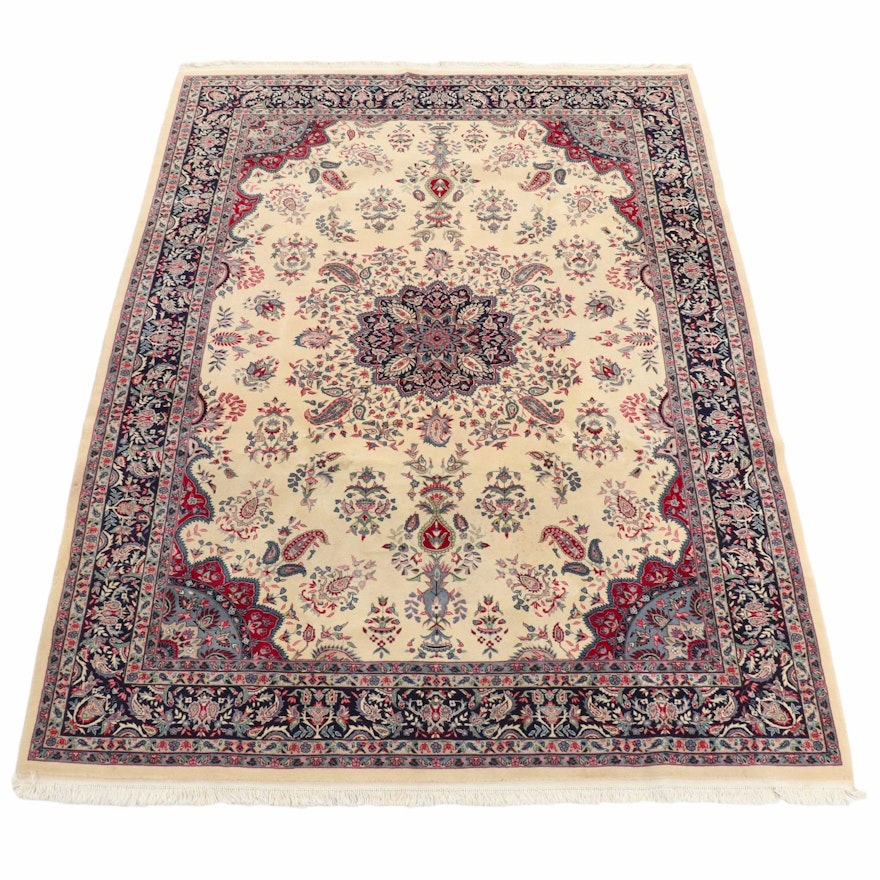 8'3 x 11'9 Hand-Knotted Sino-Persian Lavar Kerman Room Sized Rug, 2000s