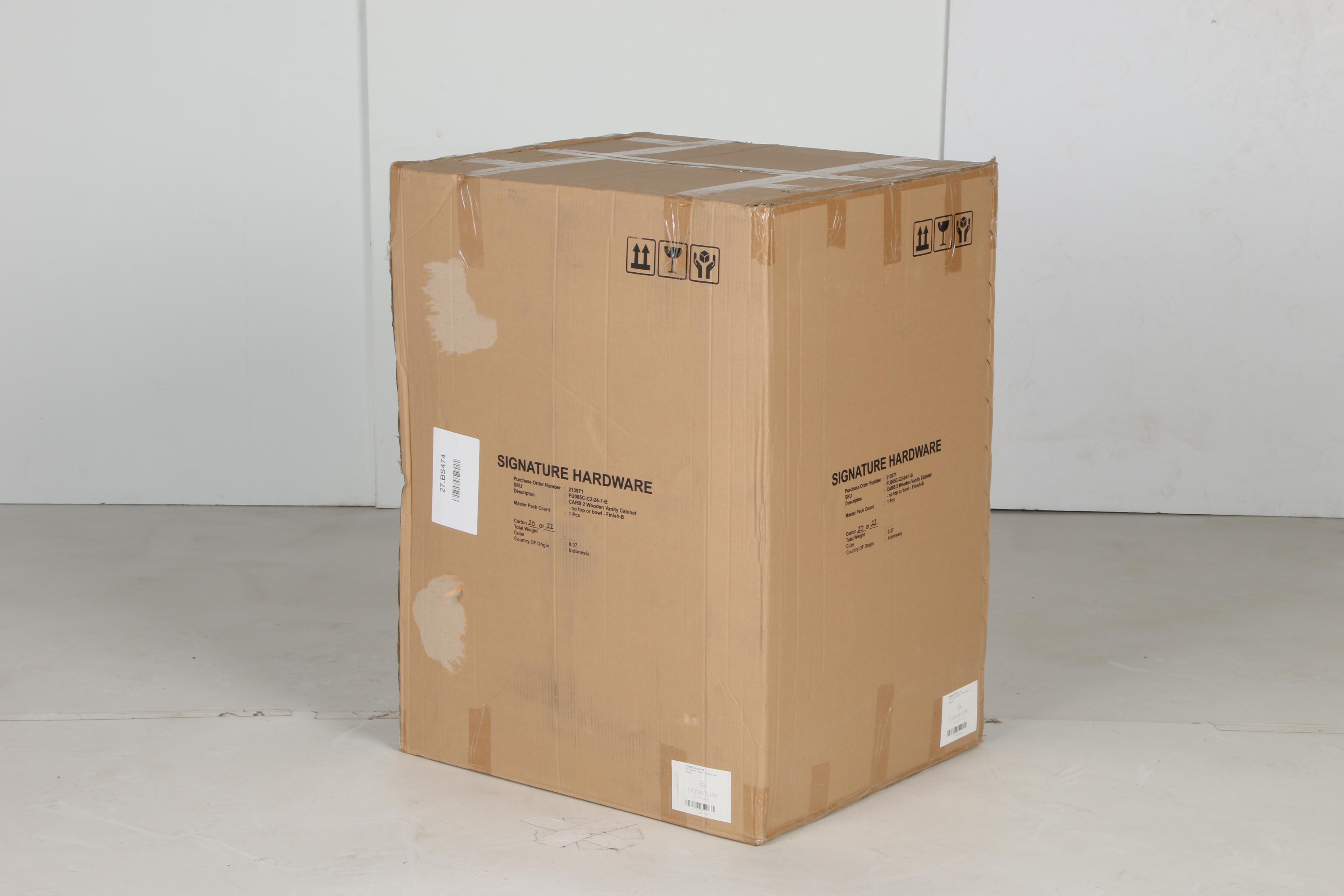 24" "Kinloch" Walnut Finish Bathroom Vanity