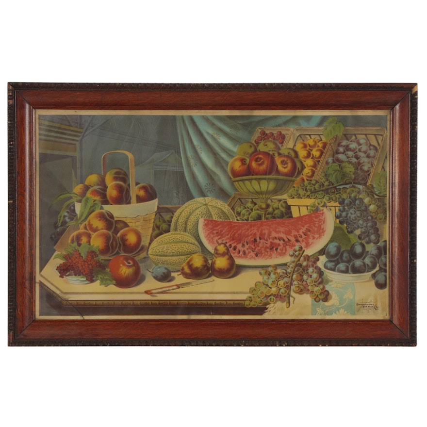 Lithograph of Still Life With Fruit, Early 20th Century