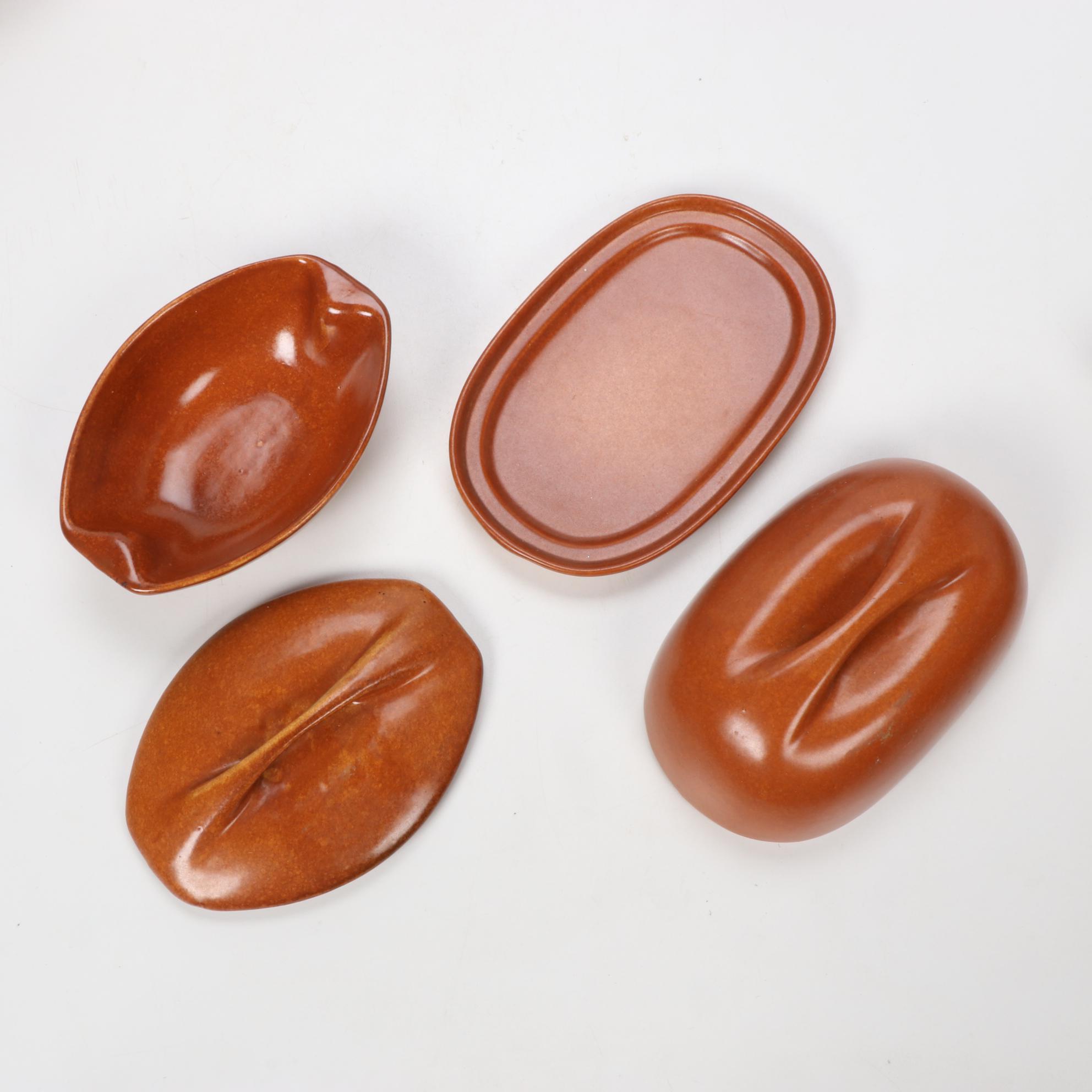 Roseville Pottery "Raymor Terra Cotta" Dinnerware, Mid-20th Century