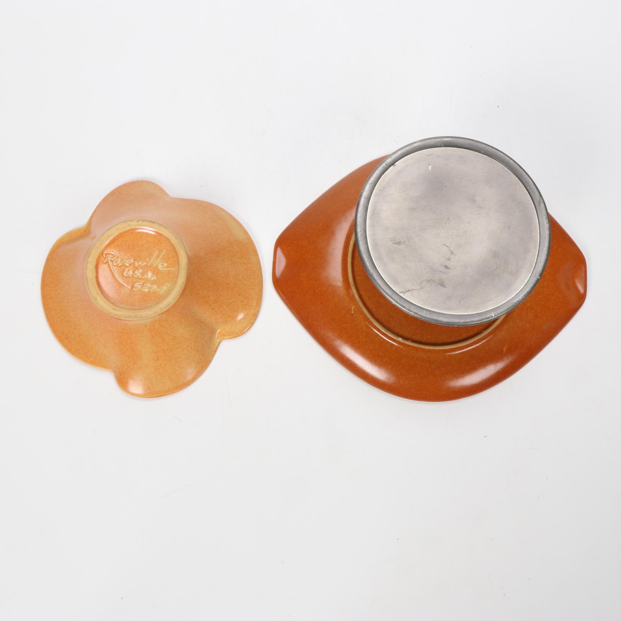 Roseville Pottery "Raymor Terra Cotta" Dinnerware, Mid-20th Century