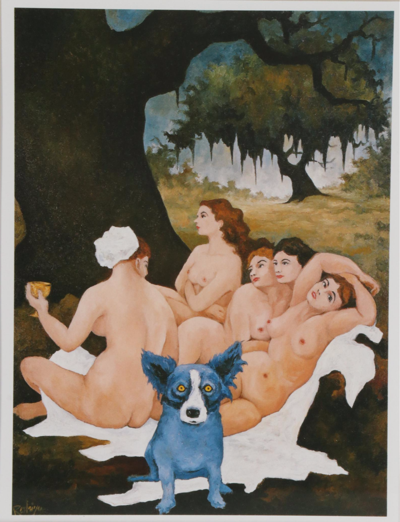 Offset Lithographs after George Rodrigue for "Der Blaue Hund," circa 1992