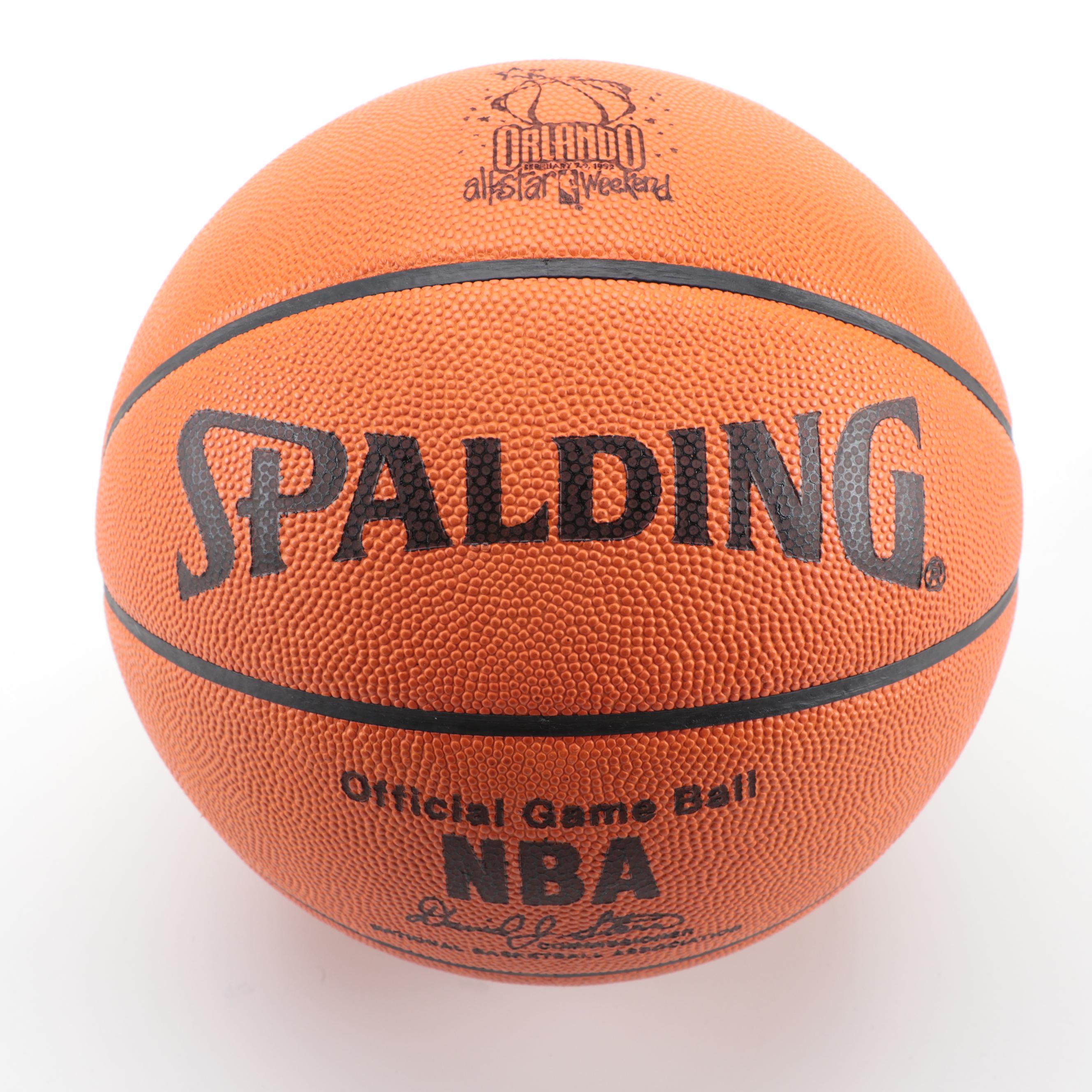 Michael Jordan Signed Spalding NBA Basketball in Presentation Case
