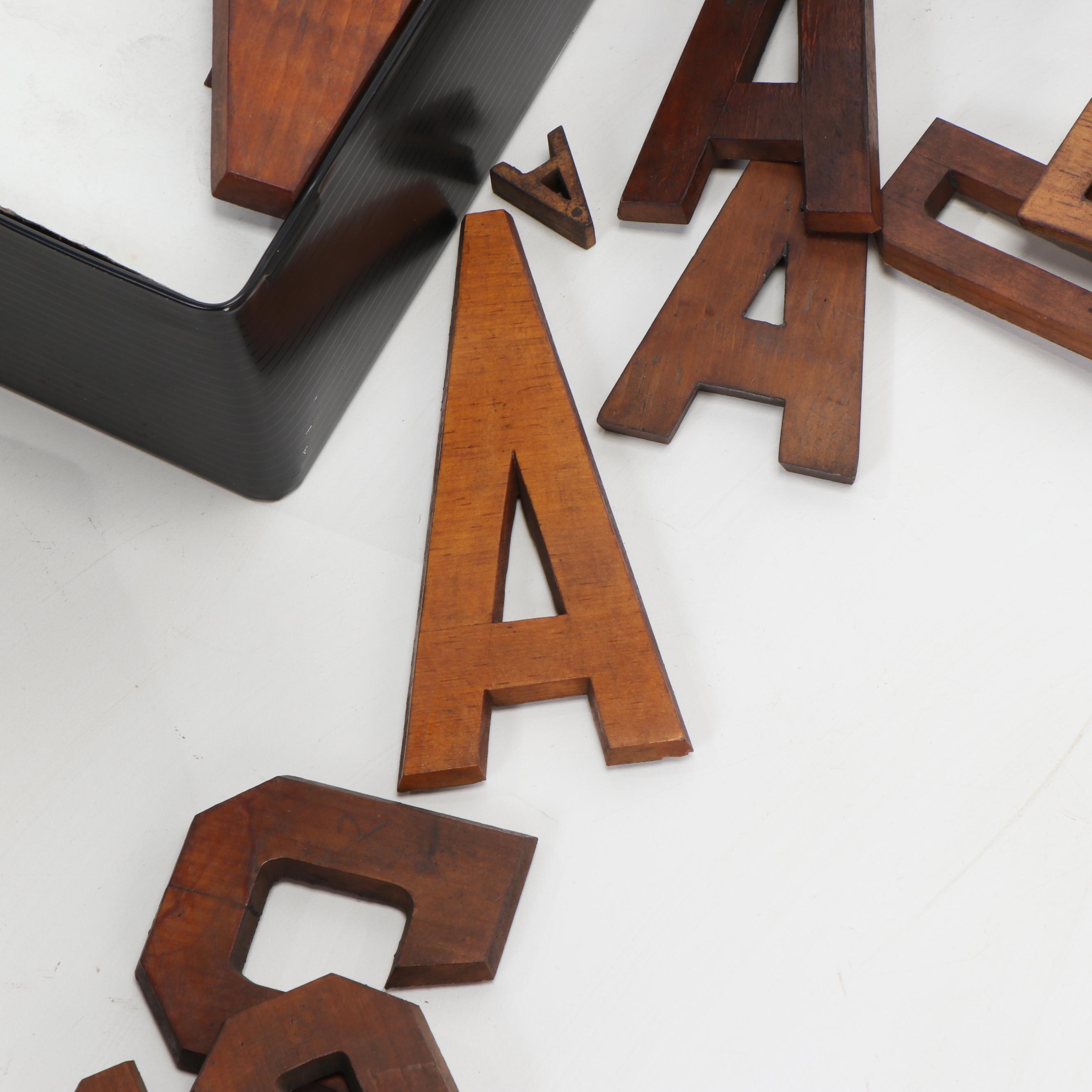 Wooden Signage Letters and Numbers