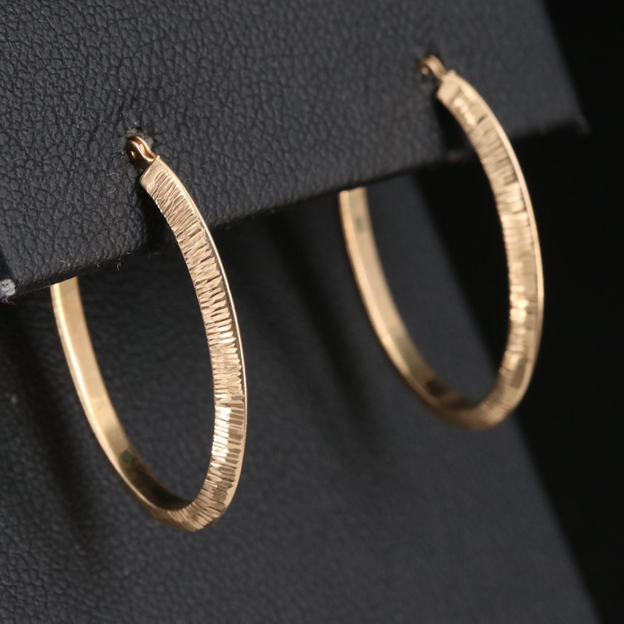 14K Hoop Earrings