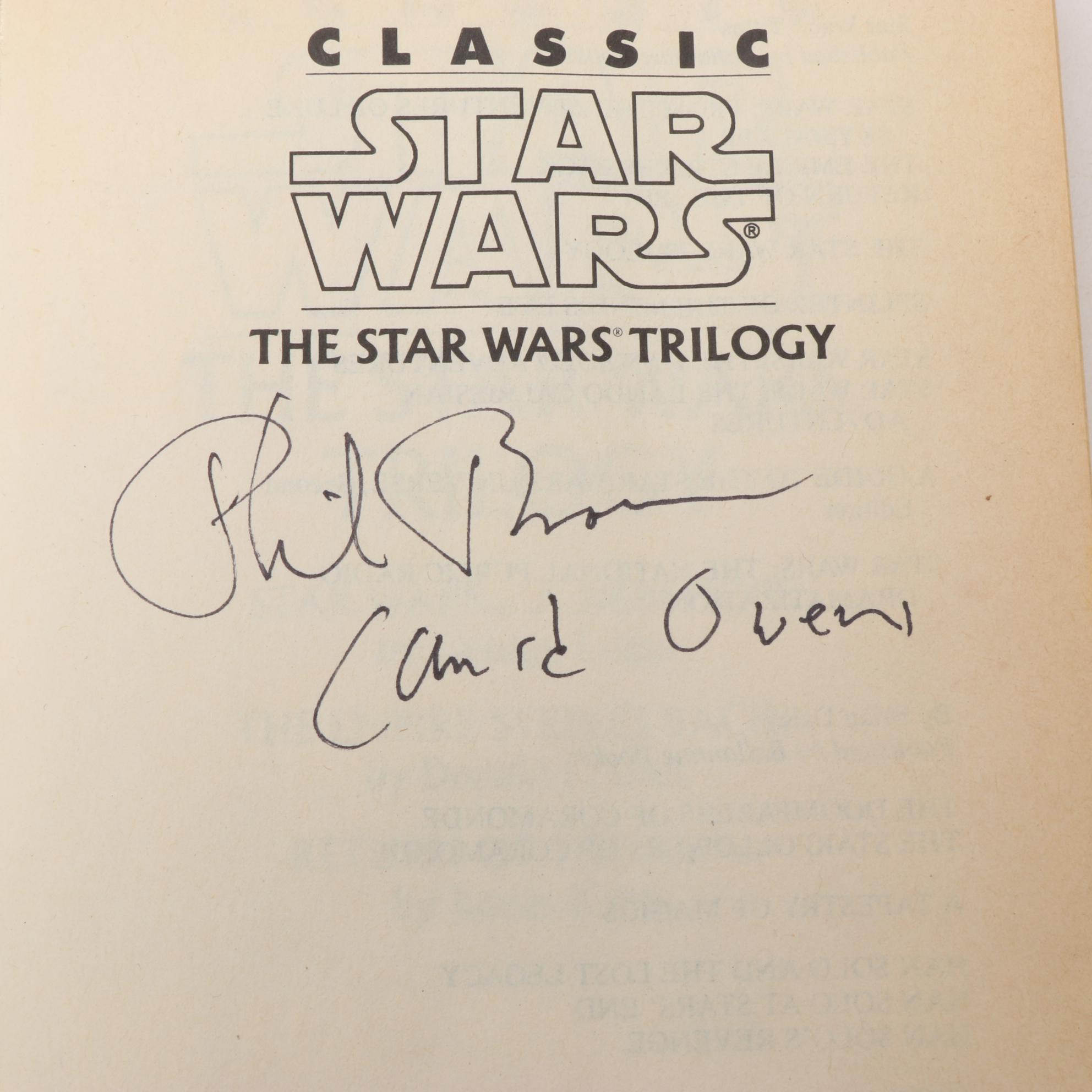 Star Wars Books and Collectibles with "Classic Star Wars" Signed Book