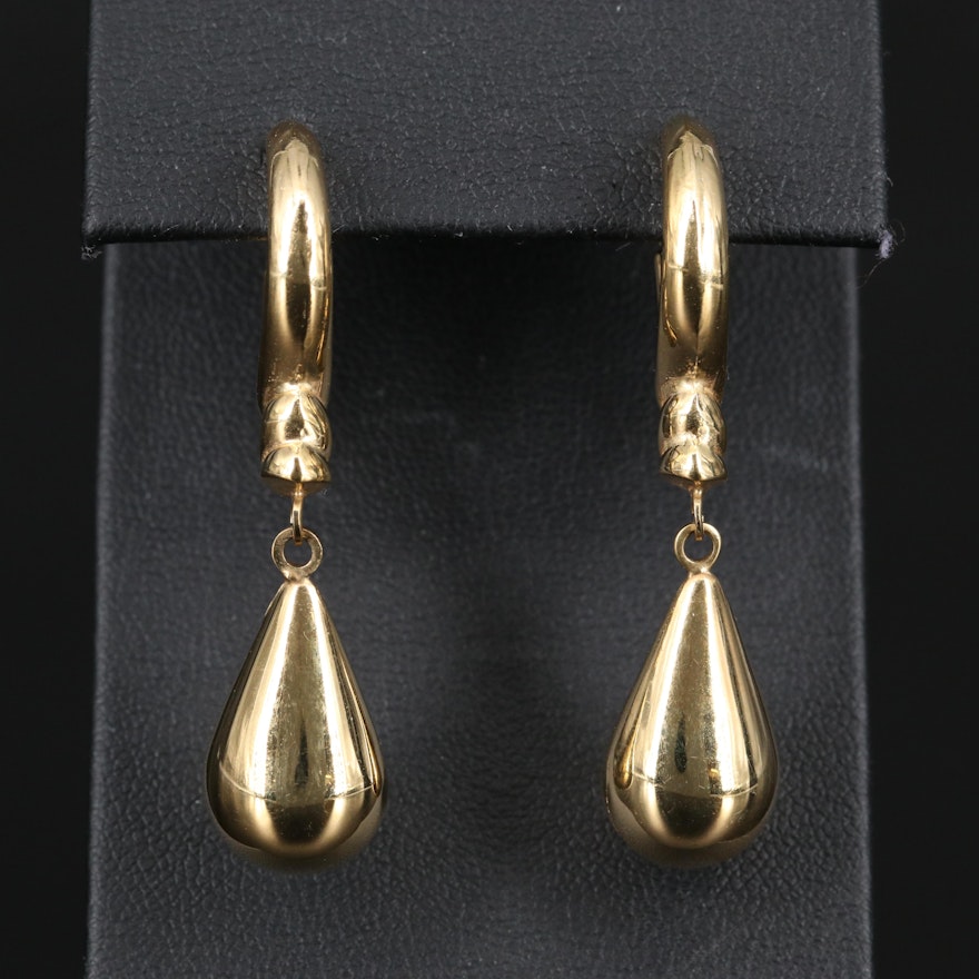 14K Drop Earrings