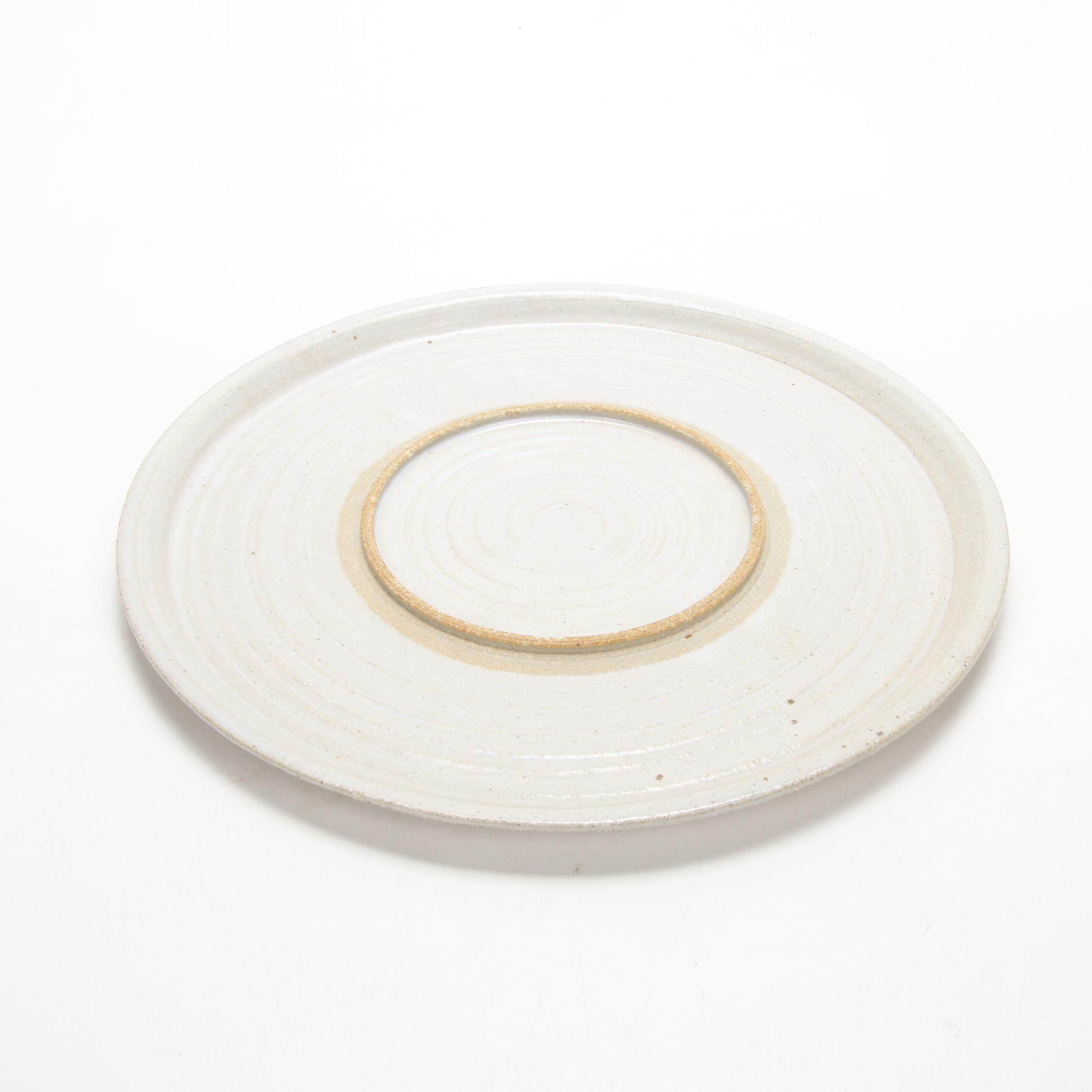 Ocepek Pottery Communion Jug, Glazed Stoneware Bowl and Platter