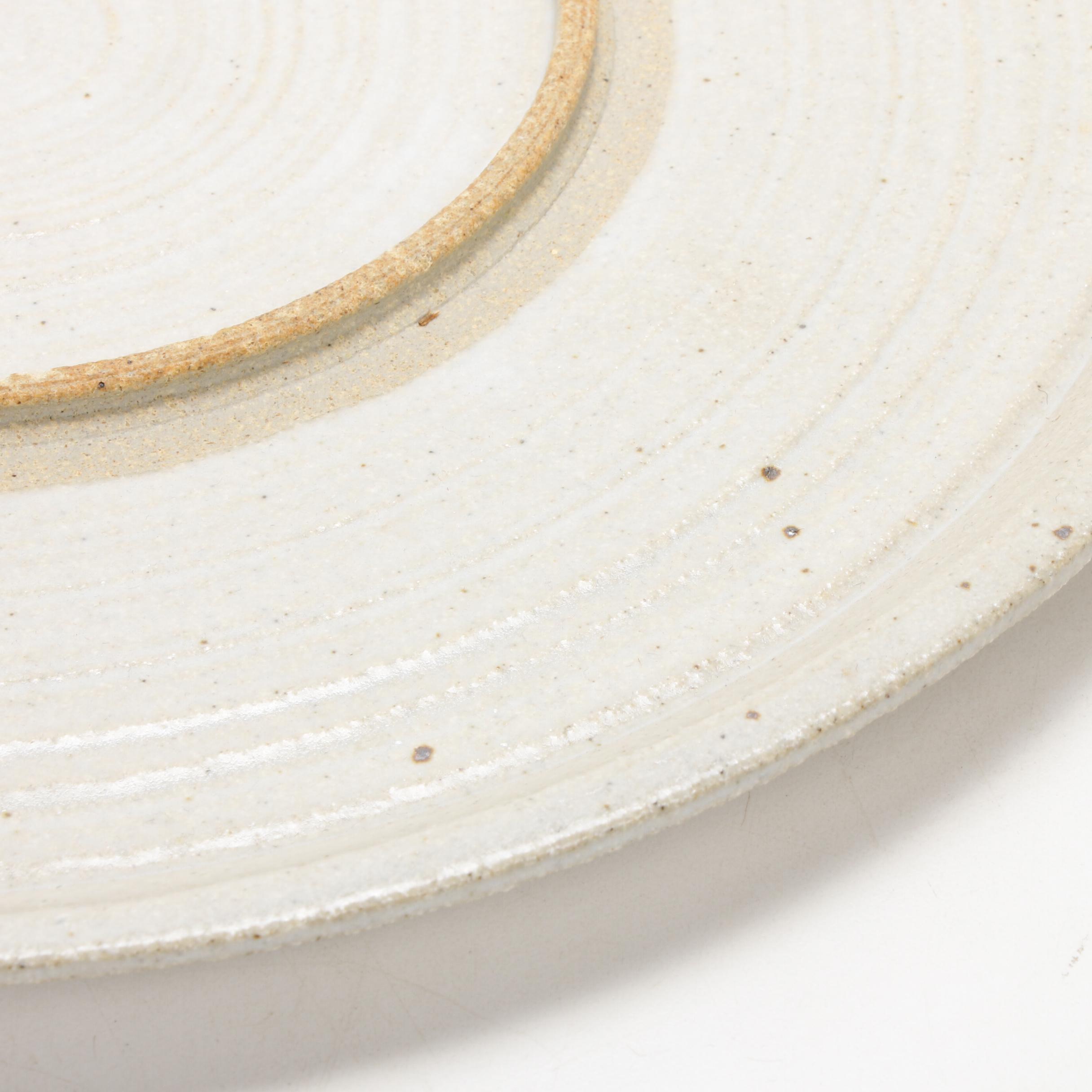 Ocepek Pottery Communion Jug, Glazed Stoneware Bowl and Platter