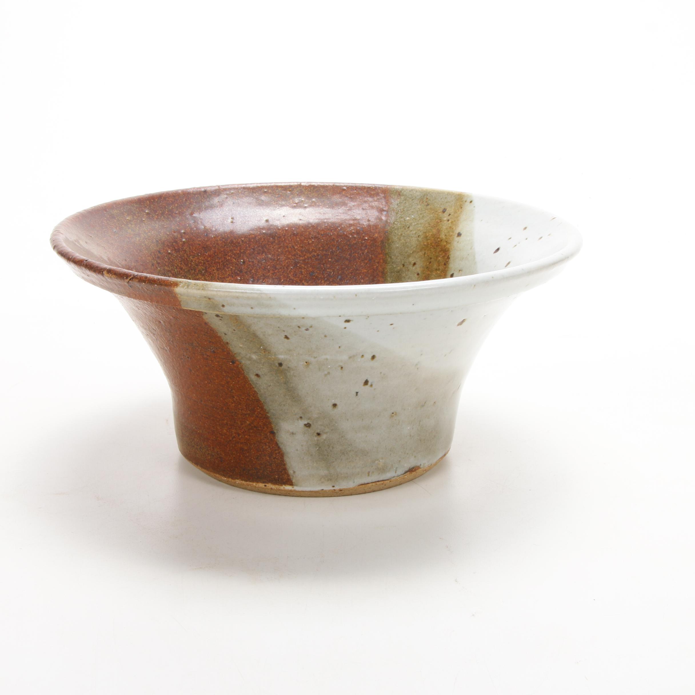 Ocepek Pottery Communion Jug, Glazed Stoneware Bowl and Platter