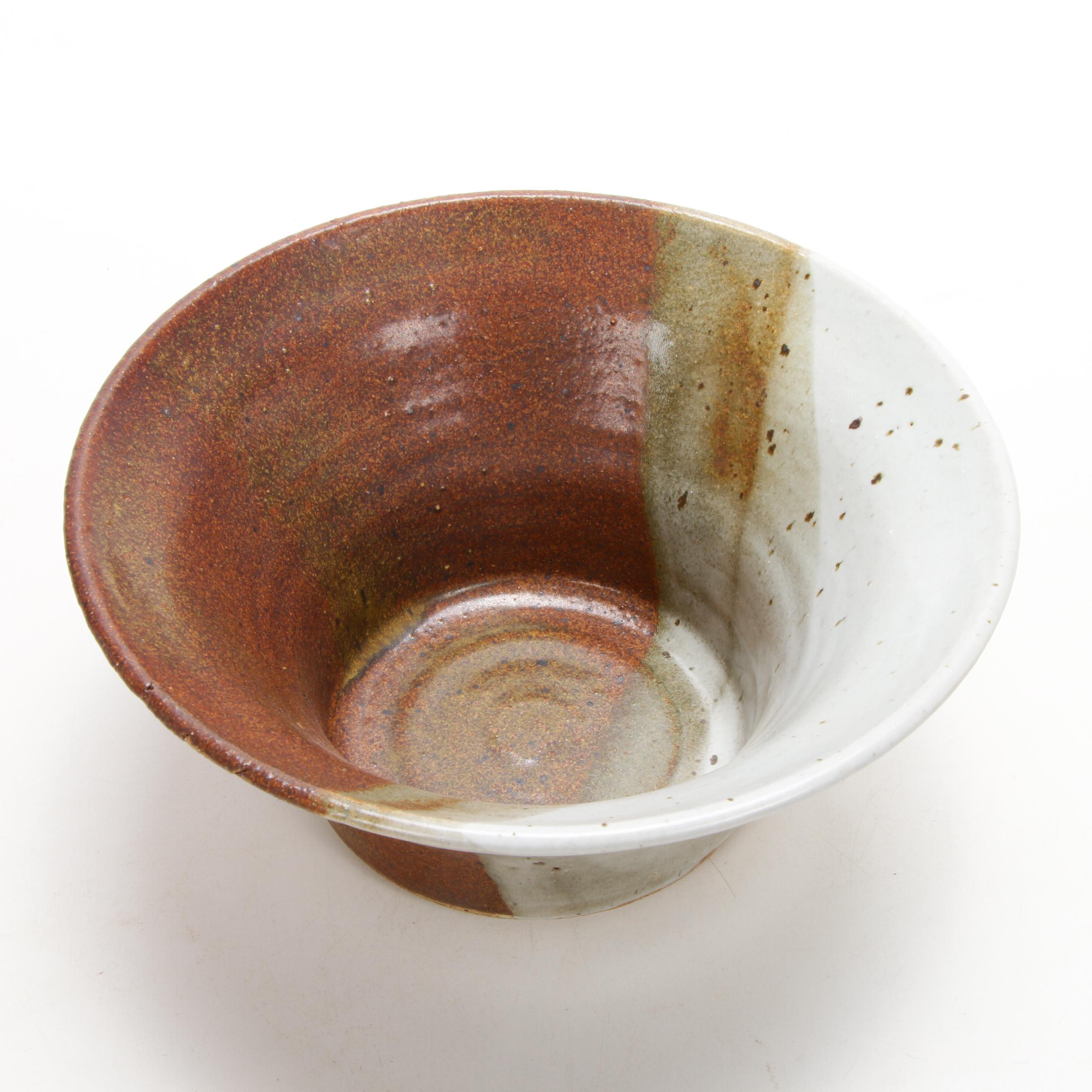 Ocepek Pottery Communion Jug, Glazed Stoneware Bowl and Platter