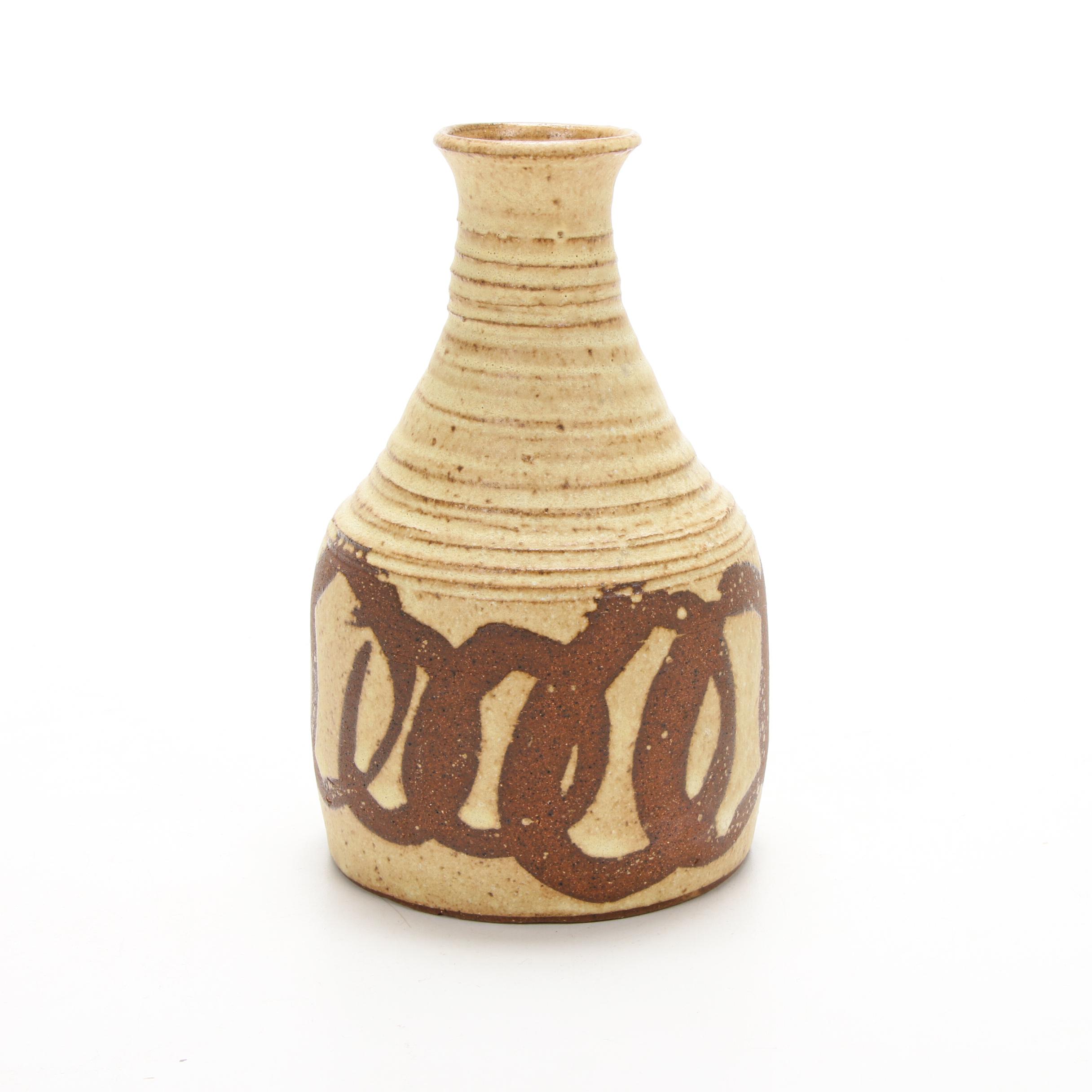 Ocepek Pottery Communion Jug, Glazed Stoneware Bowl and Platter