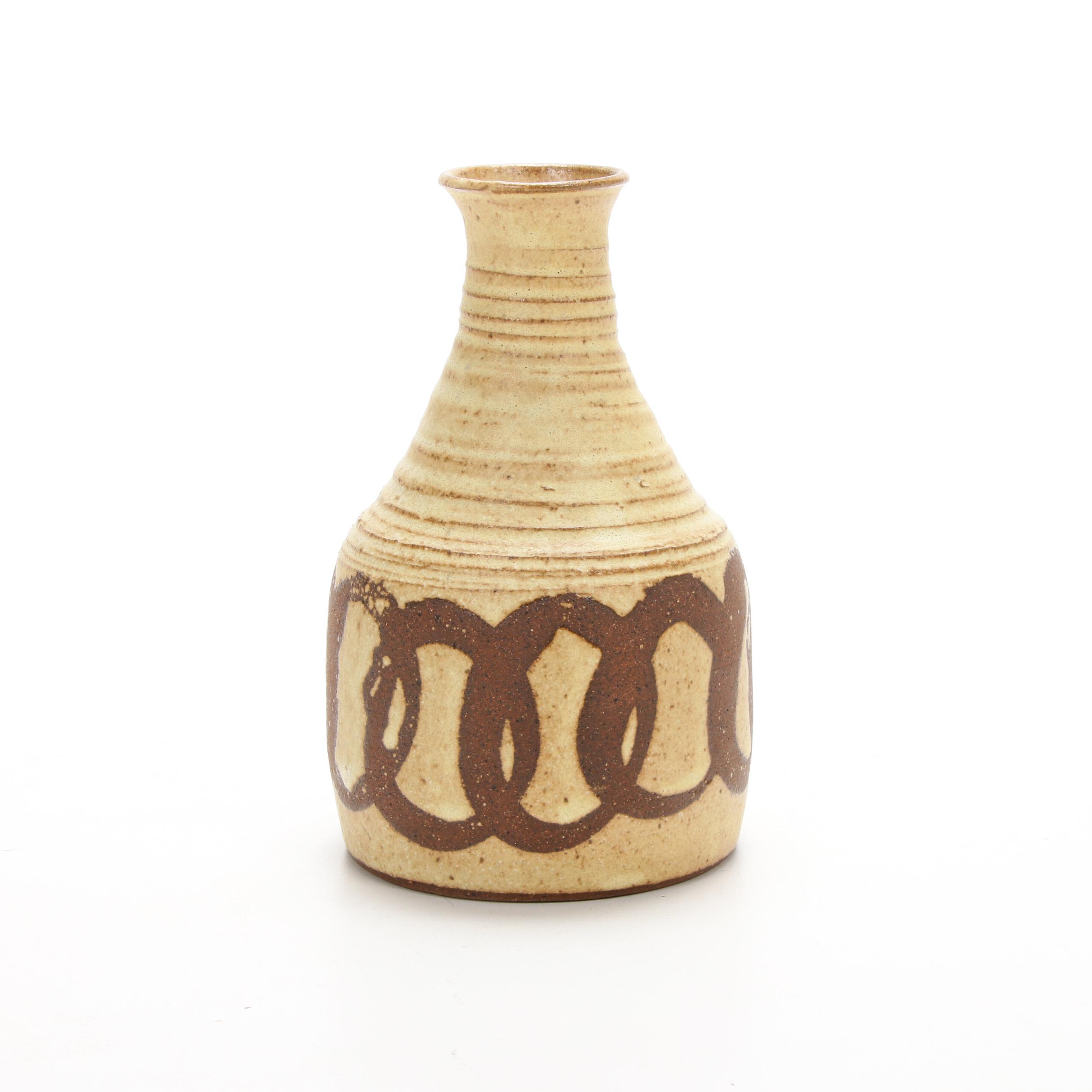 Ocepek Pottery Communion Jug, Glazed Stoneware Bowl and Platter