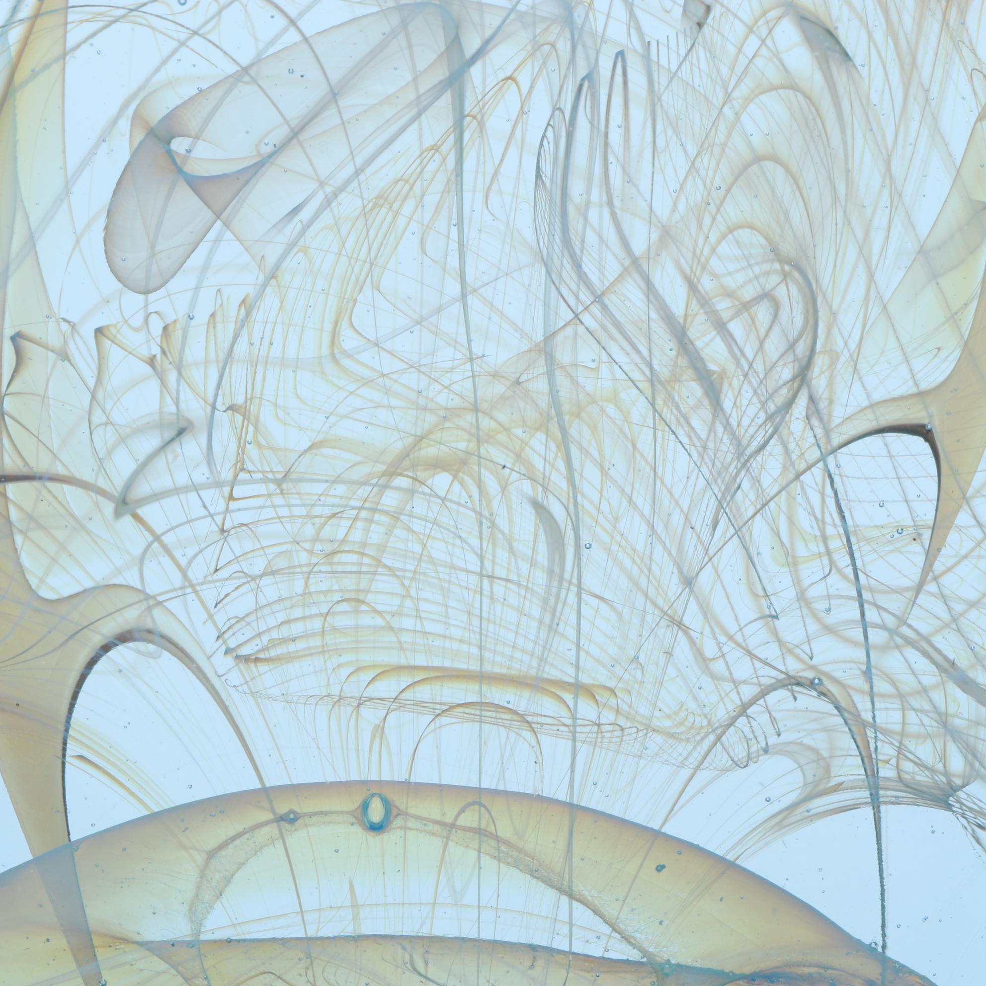 Bill Slade Handblown Art Glass with Illuminating Base, 1990