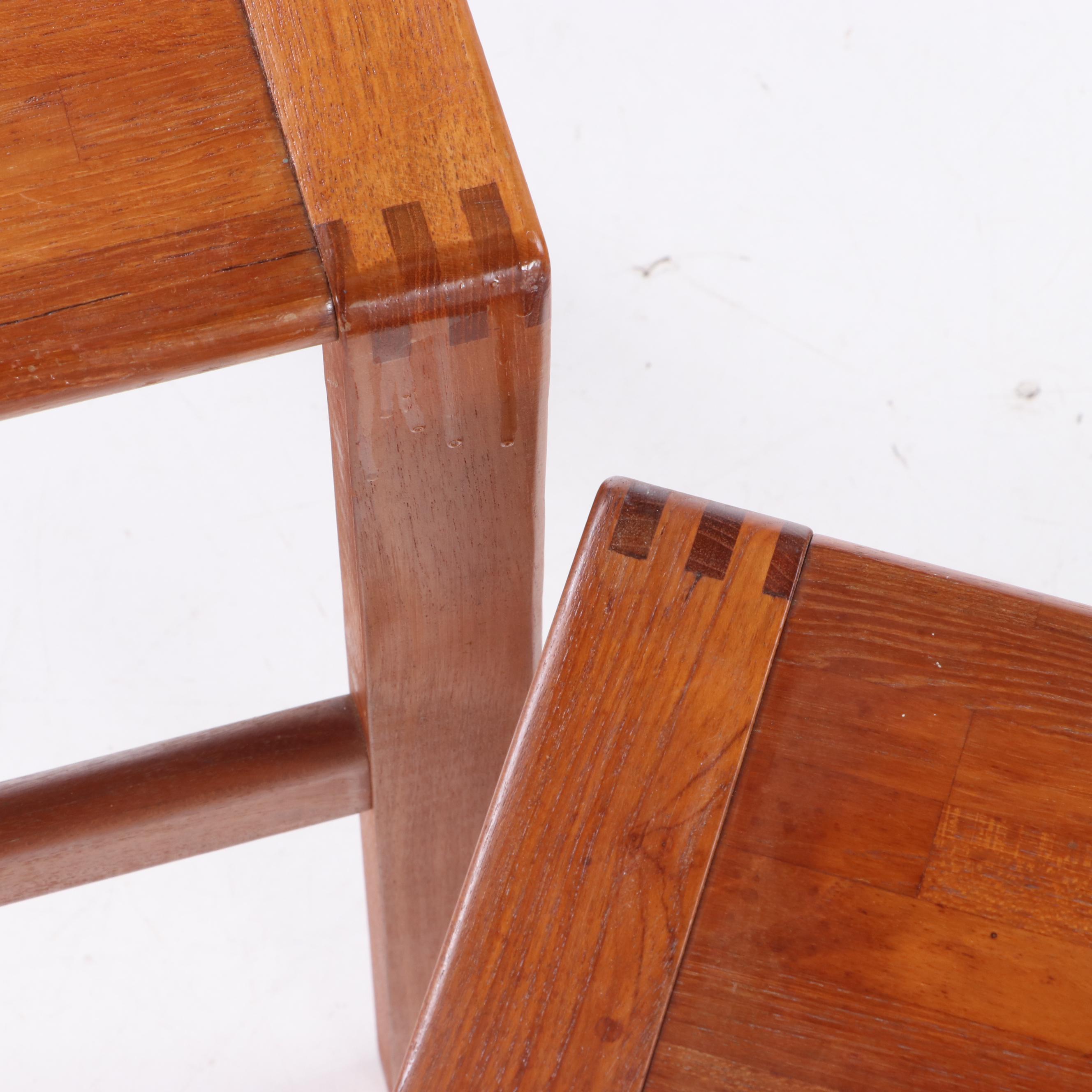 Dixie Furniture Mid Century Modern "Captain Line" Teak Side Tables