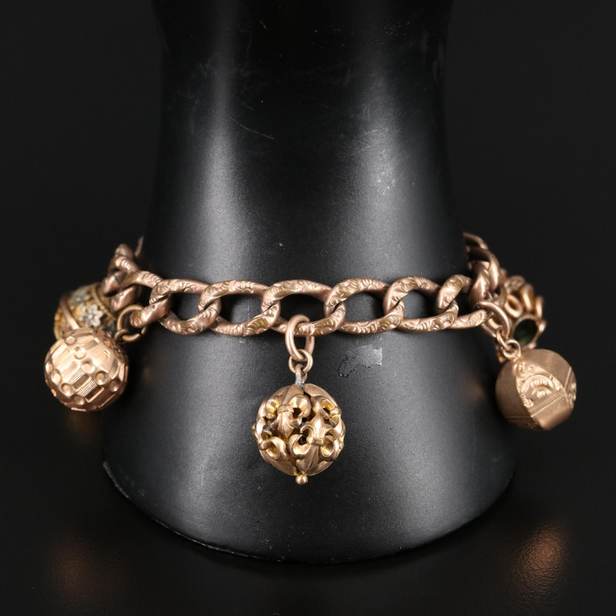 Victorian Ball Charm Bracelet