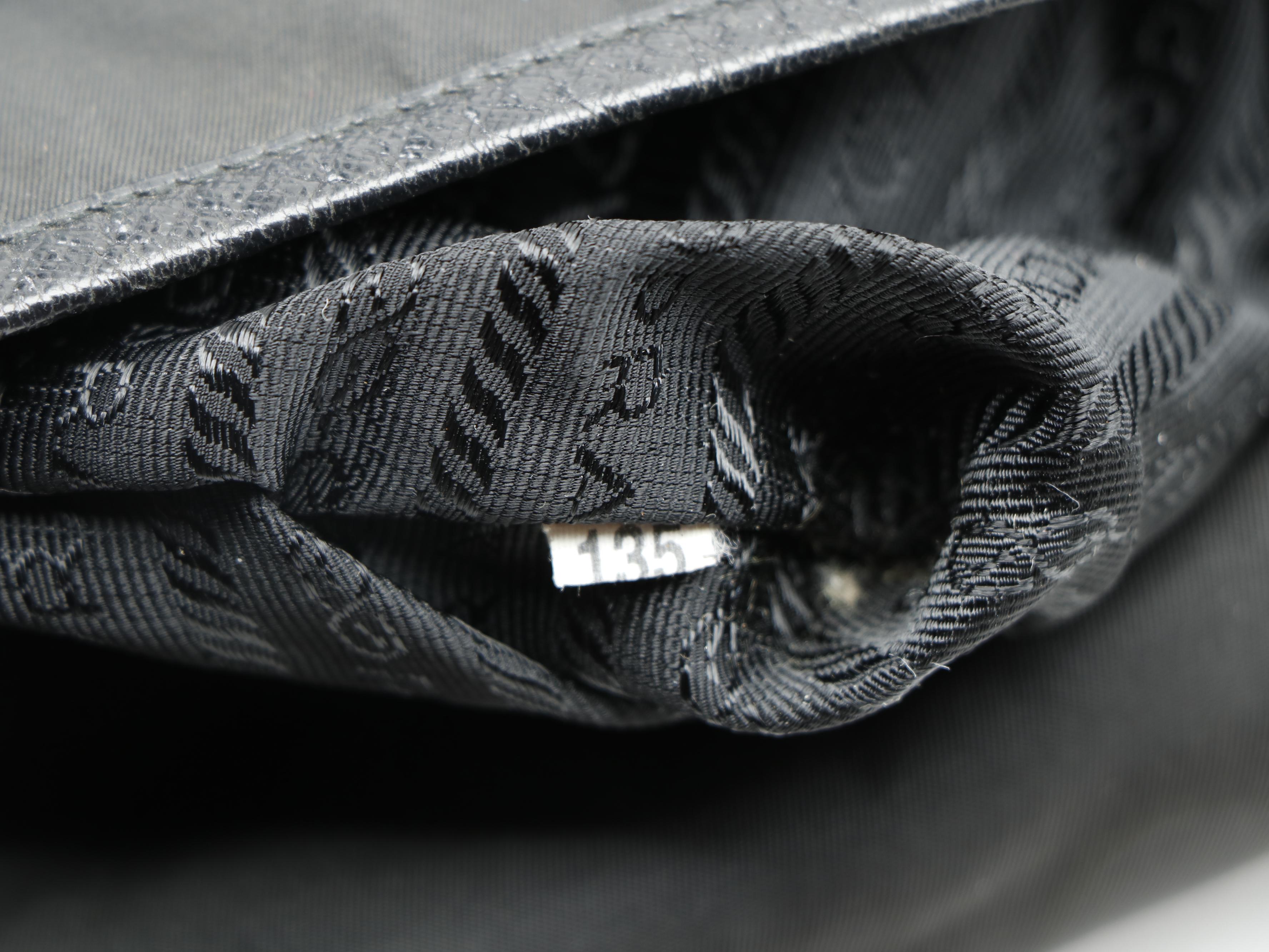 Prada Messenger Bag in Black Nylon and Saffiano Leather