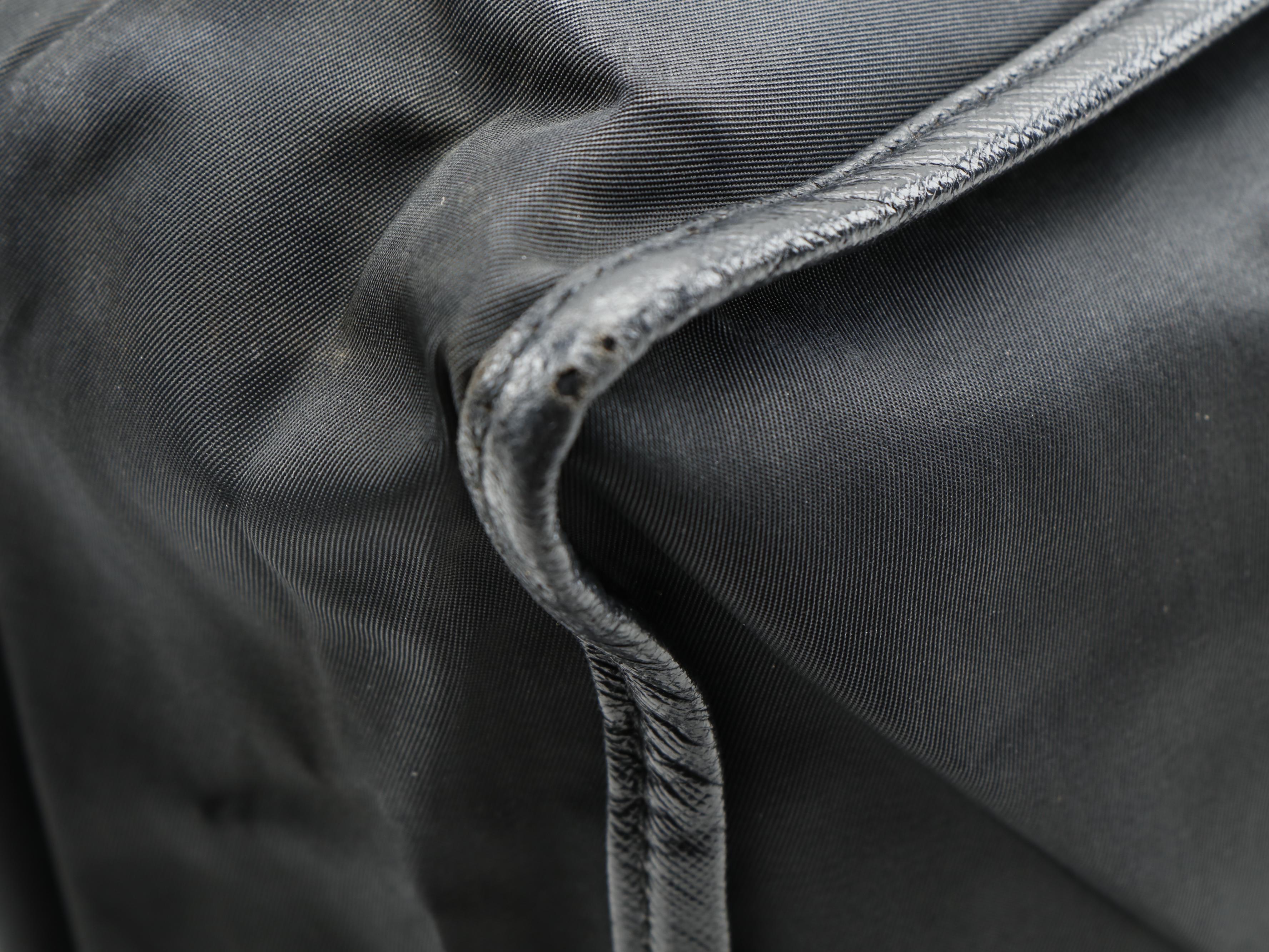 Prada Messenger Bag in Black Nylon and Saffiano Leather