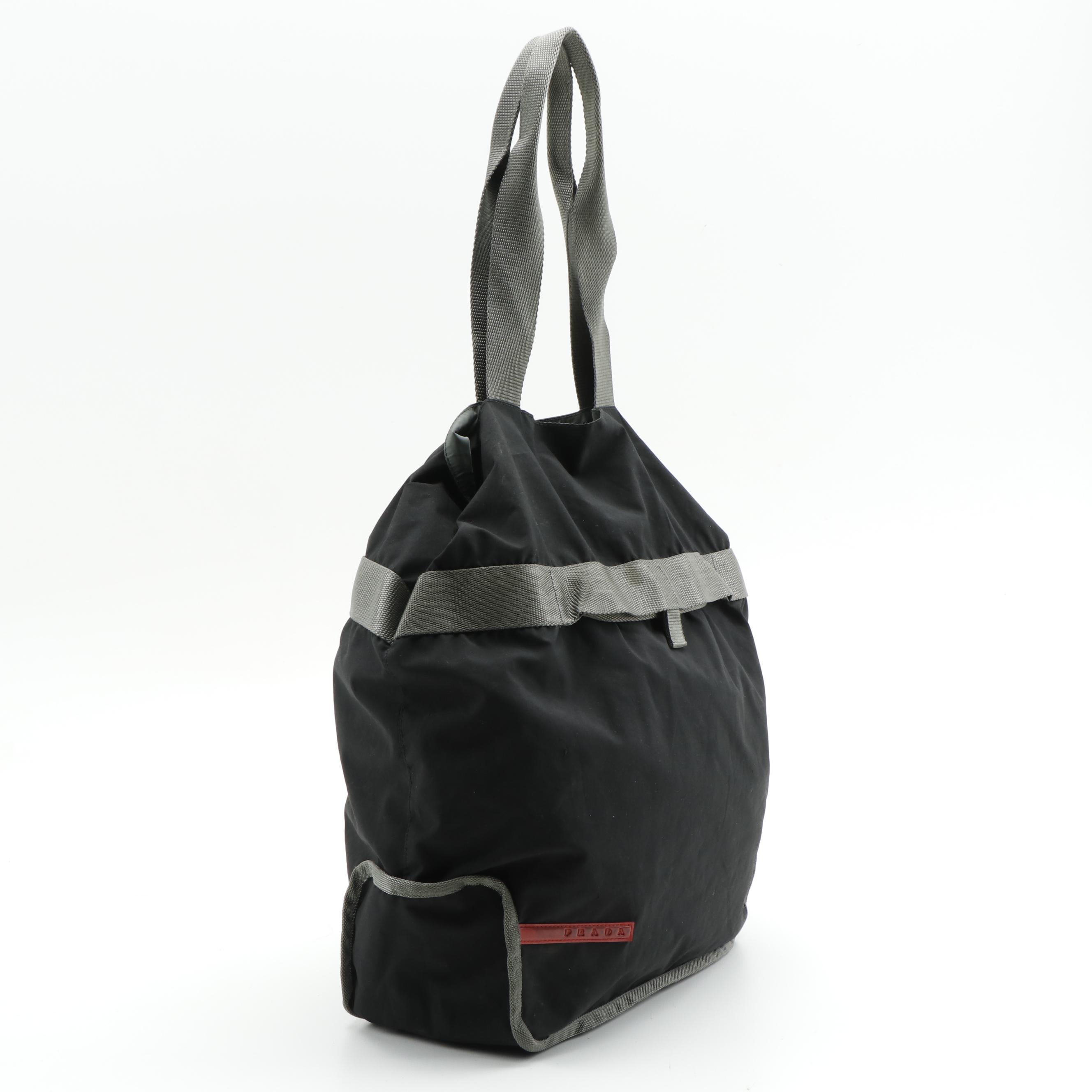 Prada Sport  Linea Rossa Two-Way Nylon Tote Bag