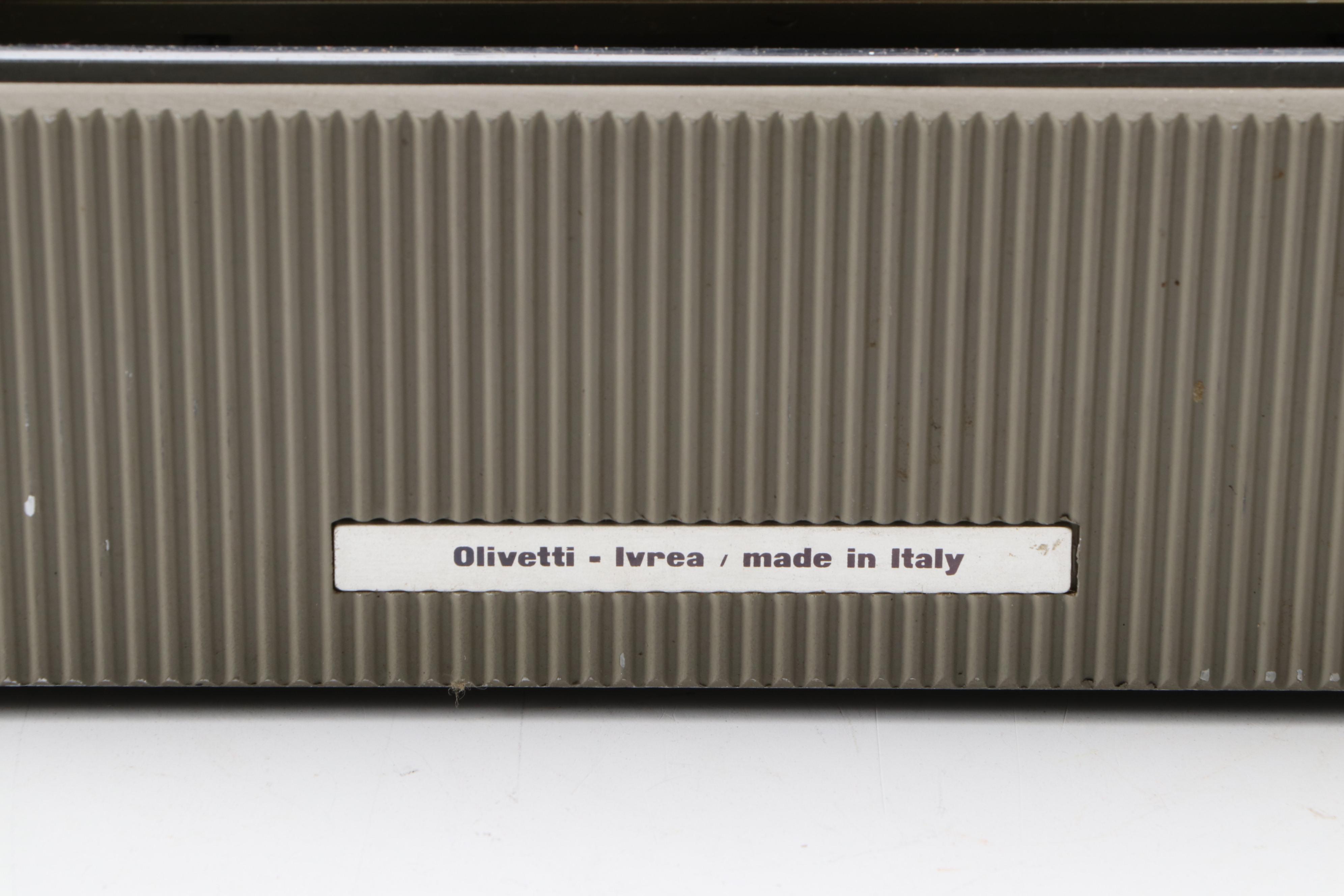 Olivetti "Lettera 22" Portable Typewriter with Vinyl Carrying Case, Mid-20th C.