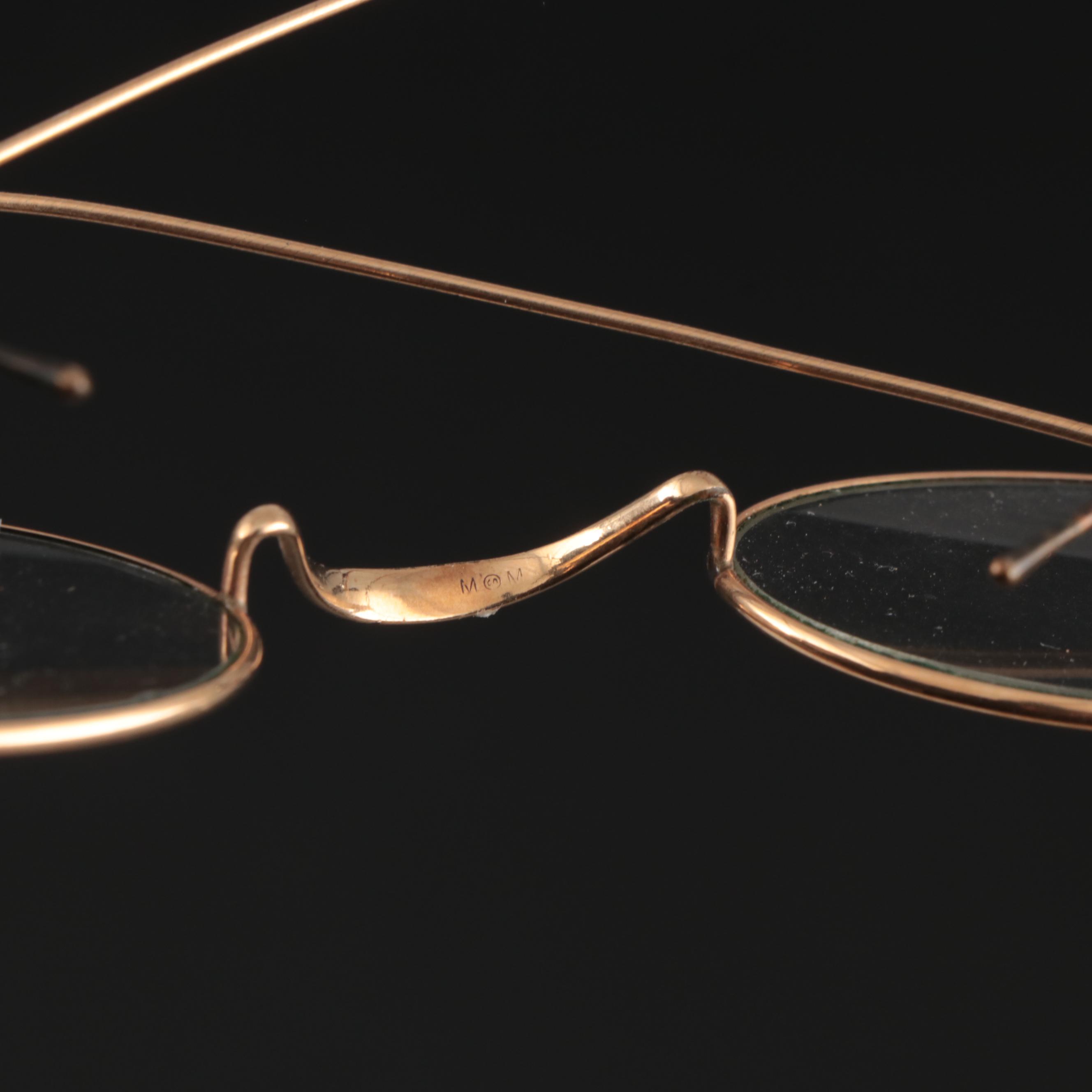 Shuron and Fits-U Pince Nez Reading Glasses with Other Wire-Rimmed Eyeglasses