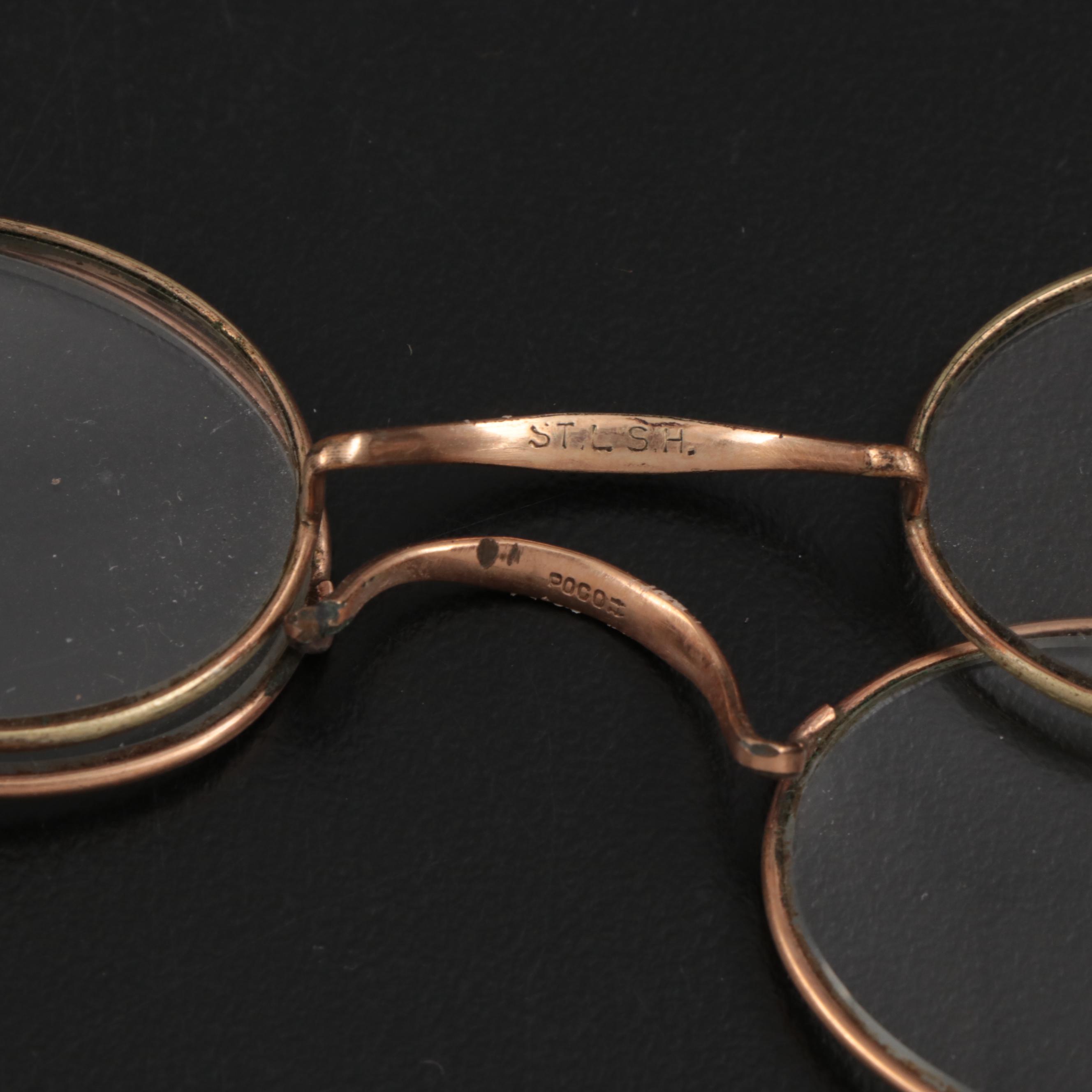 Shuron and Fits-U Pince Nez Reading Glasses with Other Wire-Rimmed Eyeglasses