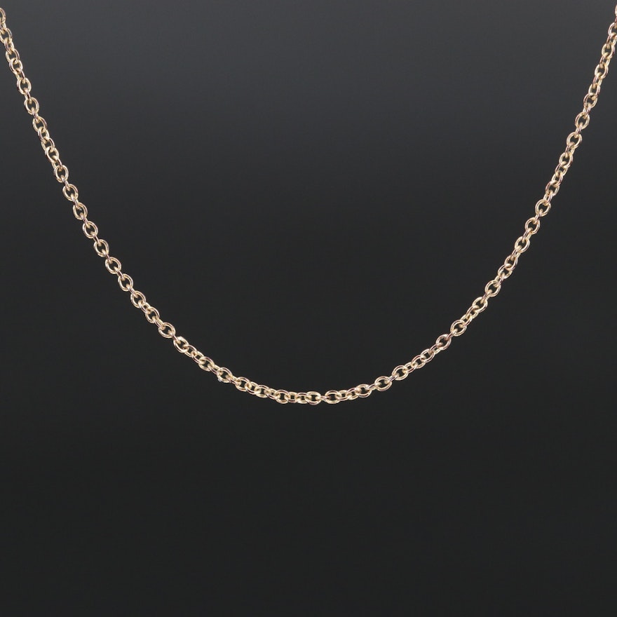 Gold Filled Cable Chain Necklace