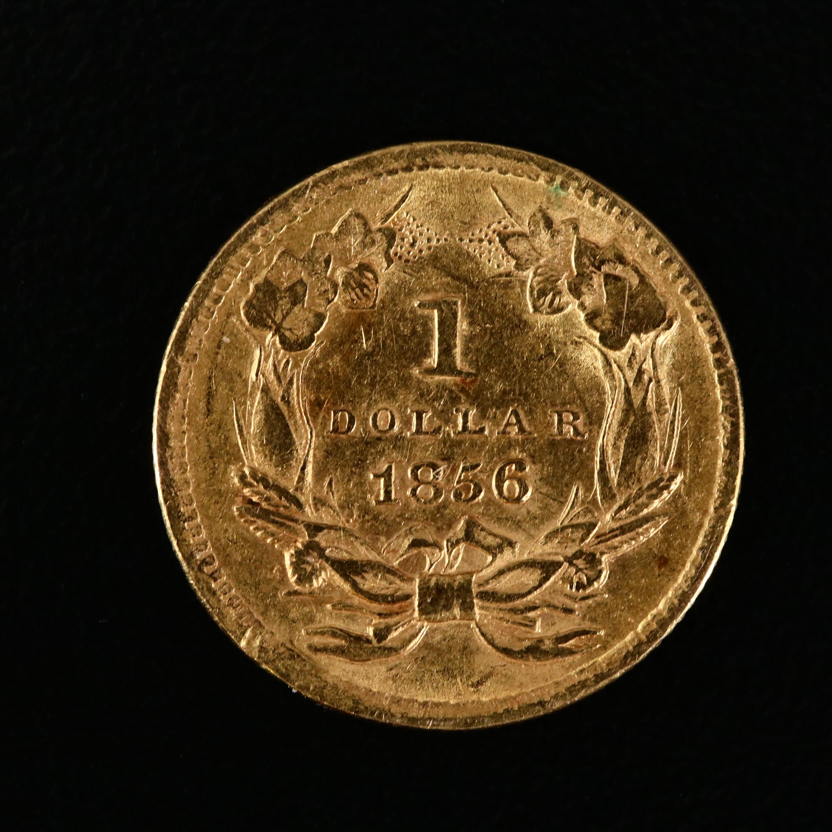 1856 Indian Princess Head Gold $1 Coin